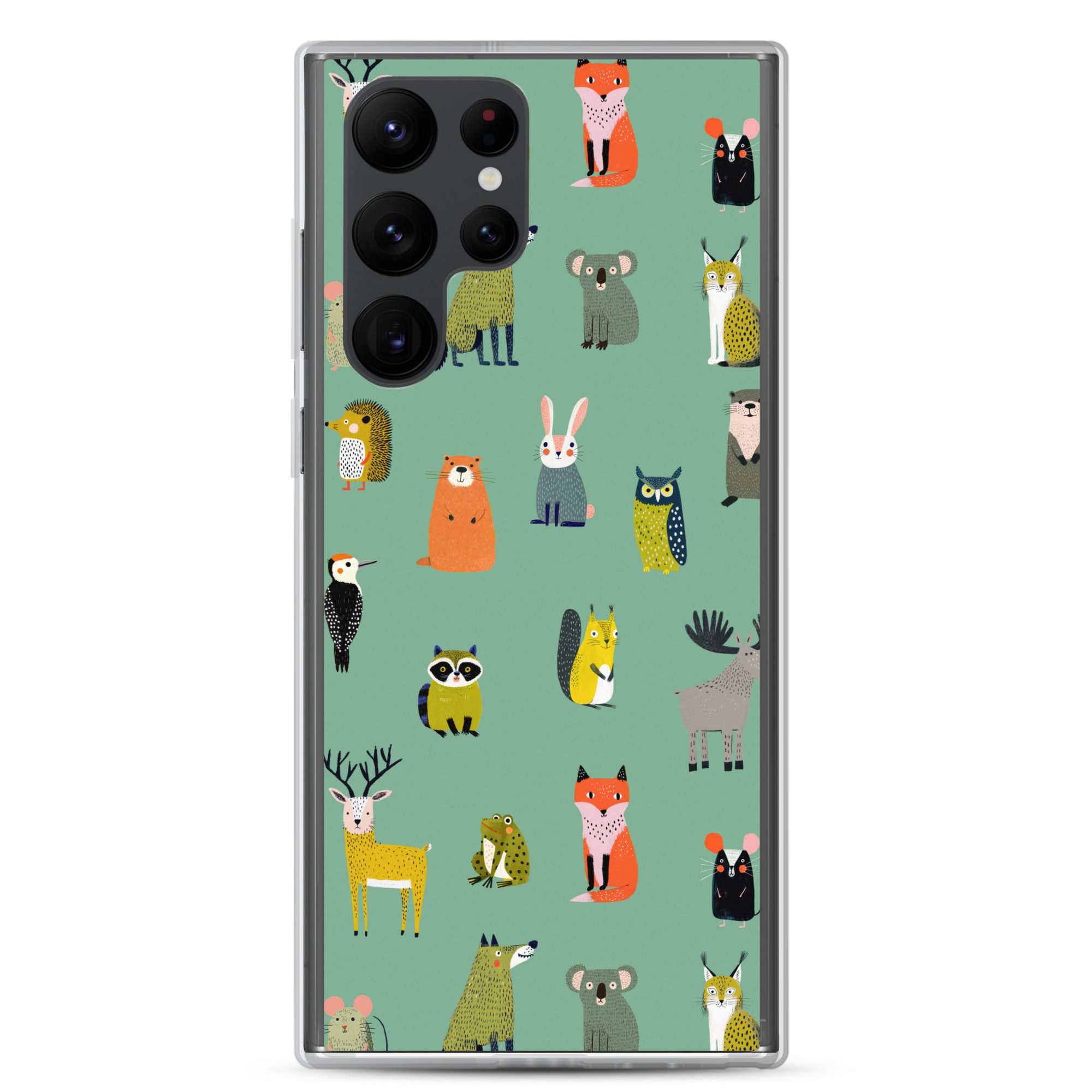 Forest Animals Pattern Clear Case for Samsung® - Image 15