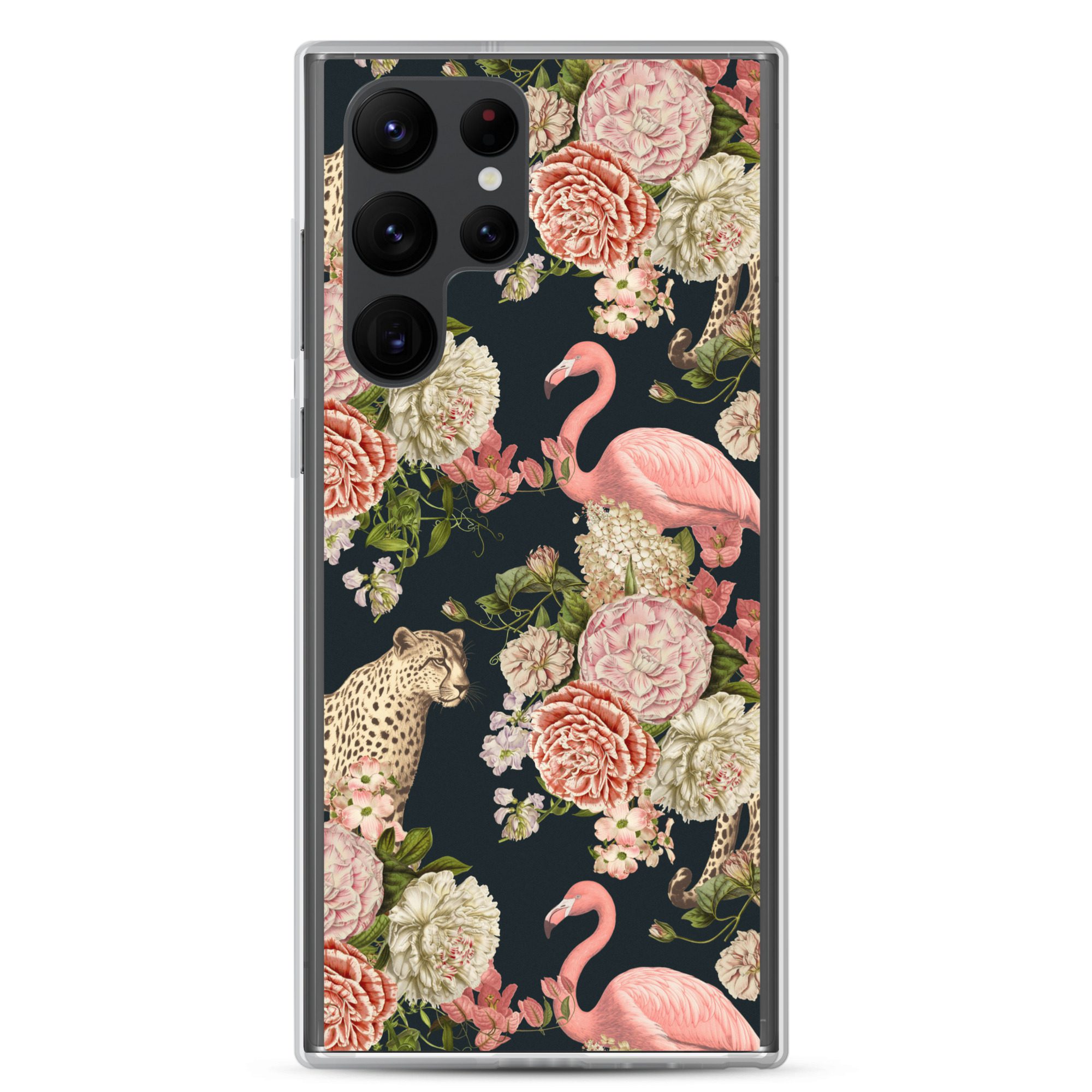 Floral Flamingos Clear Case for Samsung® - Image 15
