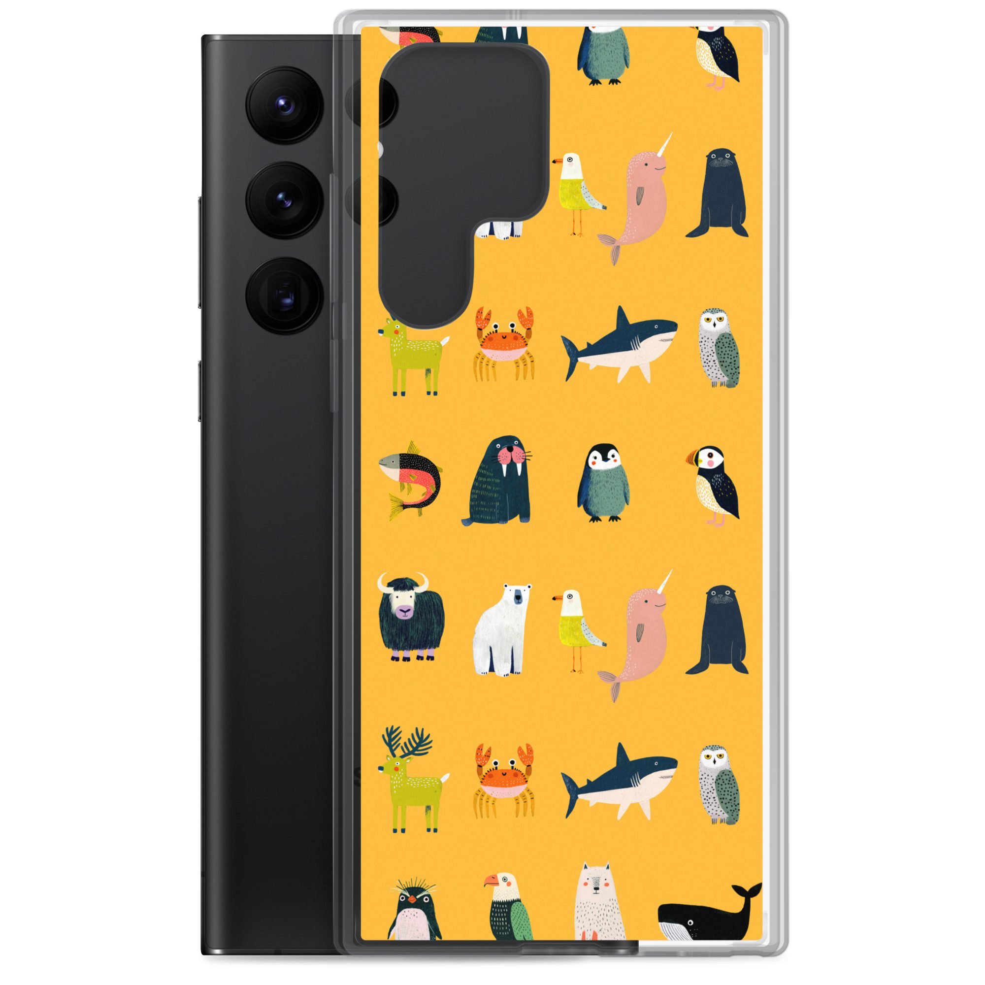 Arctic Animals Pattern Clear Case for Samsung® - Image 16