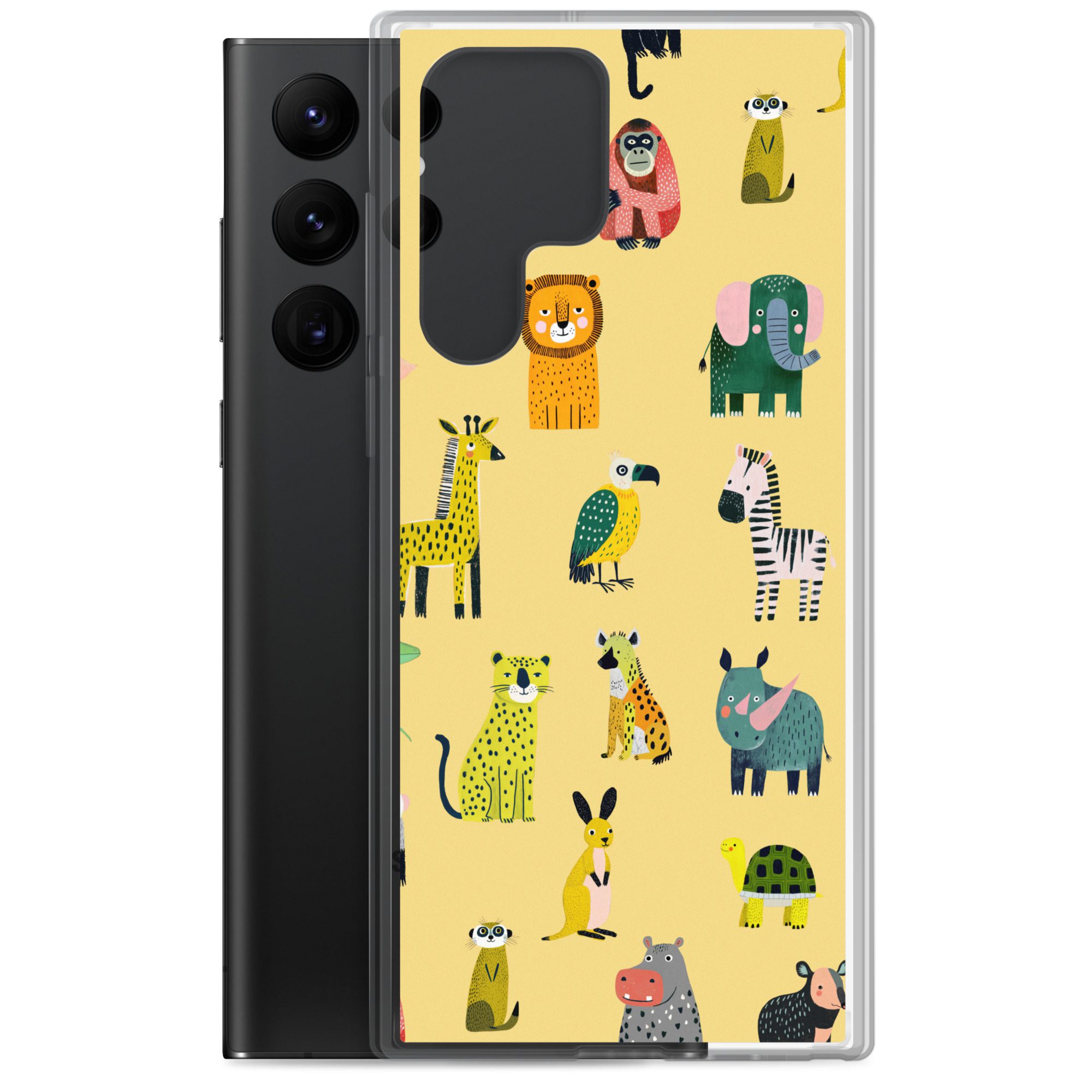 Safari Animals Pattern Clear Case for Samsung® - Image 16