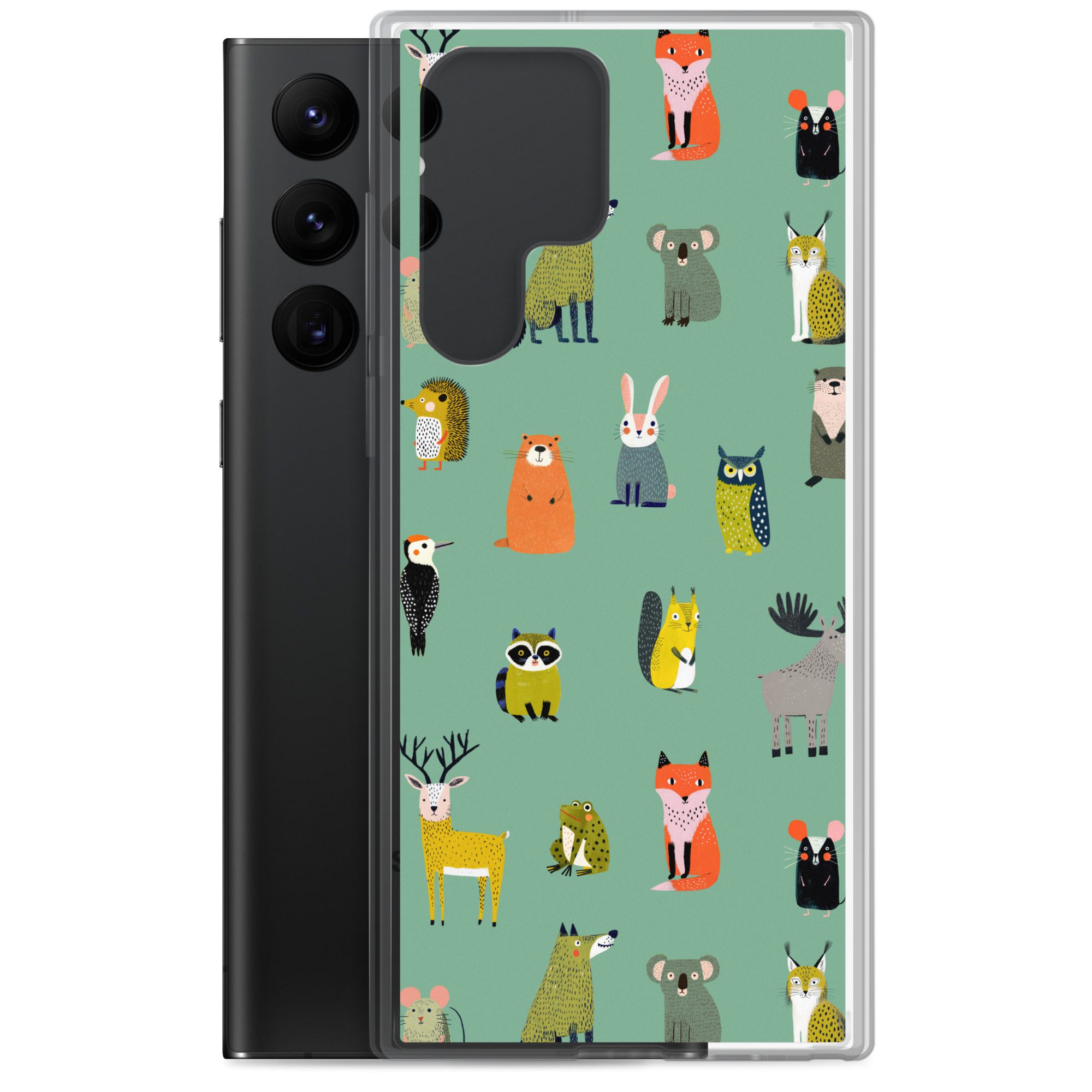 Forest Animals Pattern Clear Case for Samsung® - Image 16