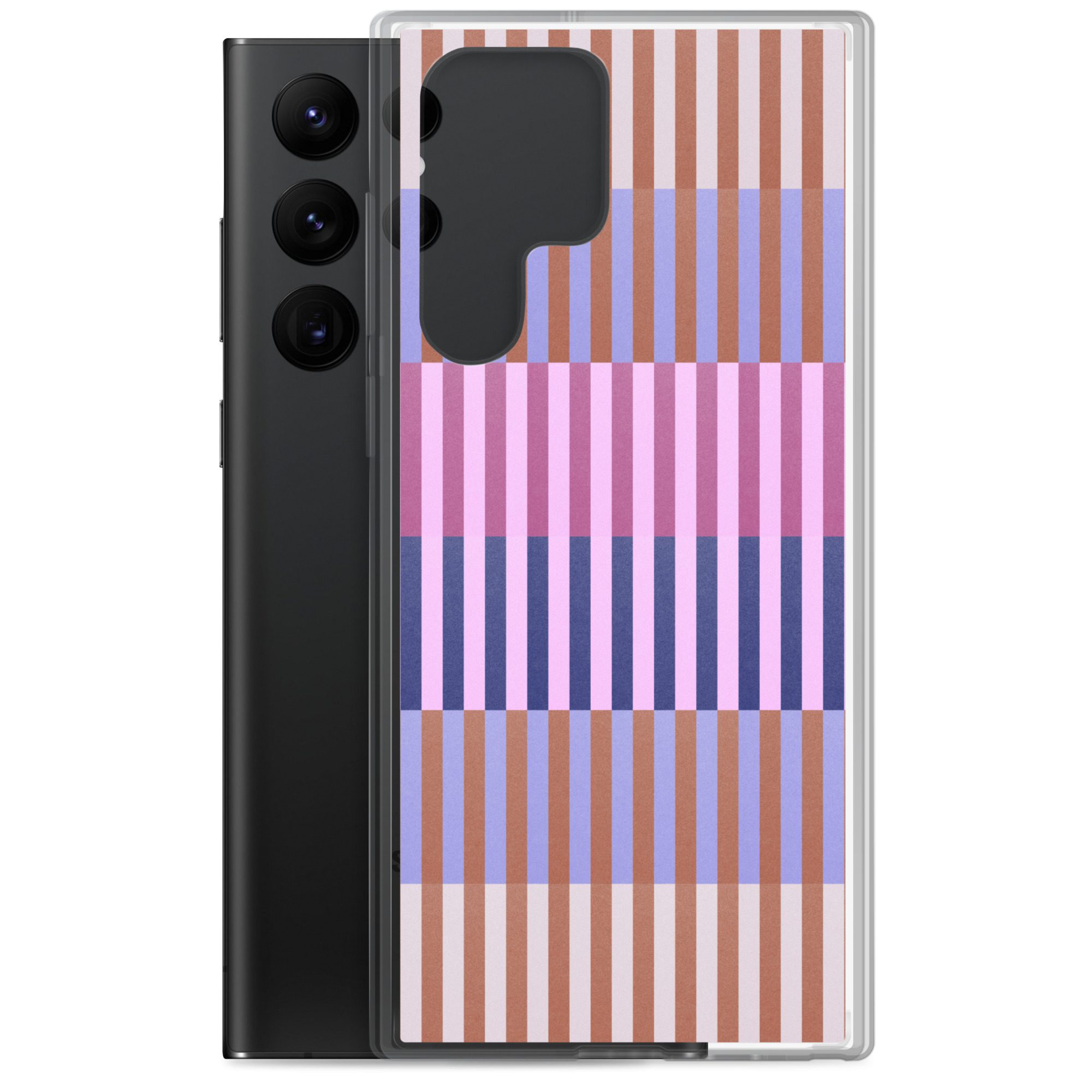 Purple Geo Lines Clear Case for Samsung® - Image 16