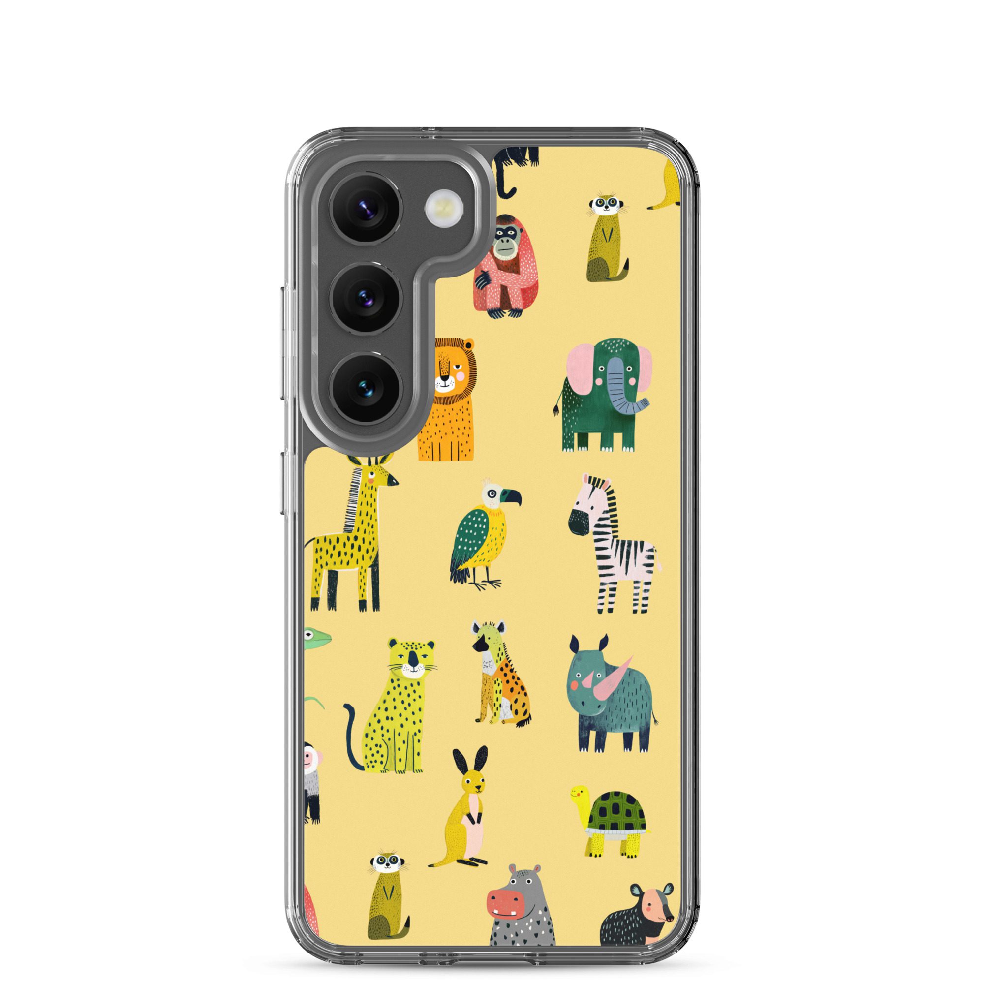 Safari Animals Pattern Clear Case for Samsung® - Image 29