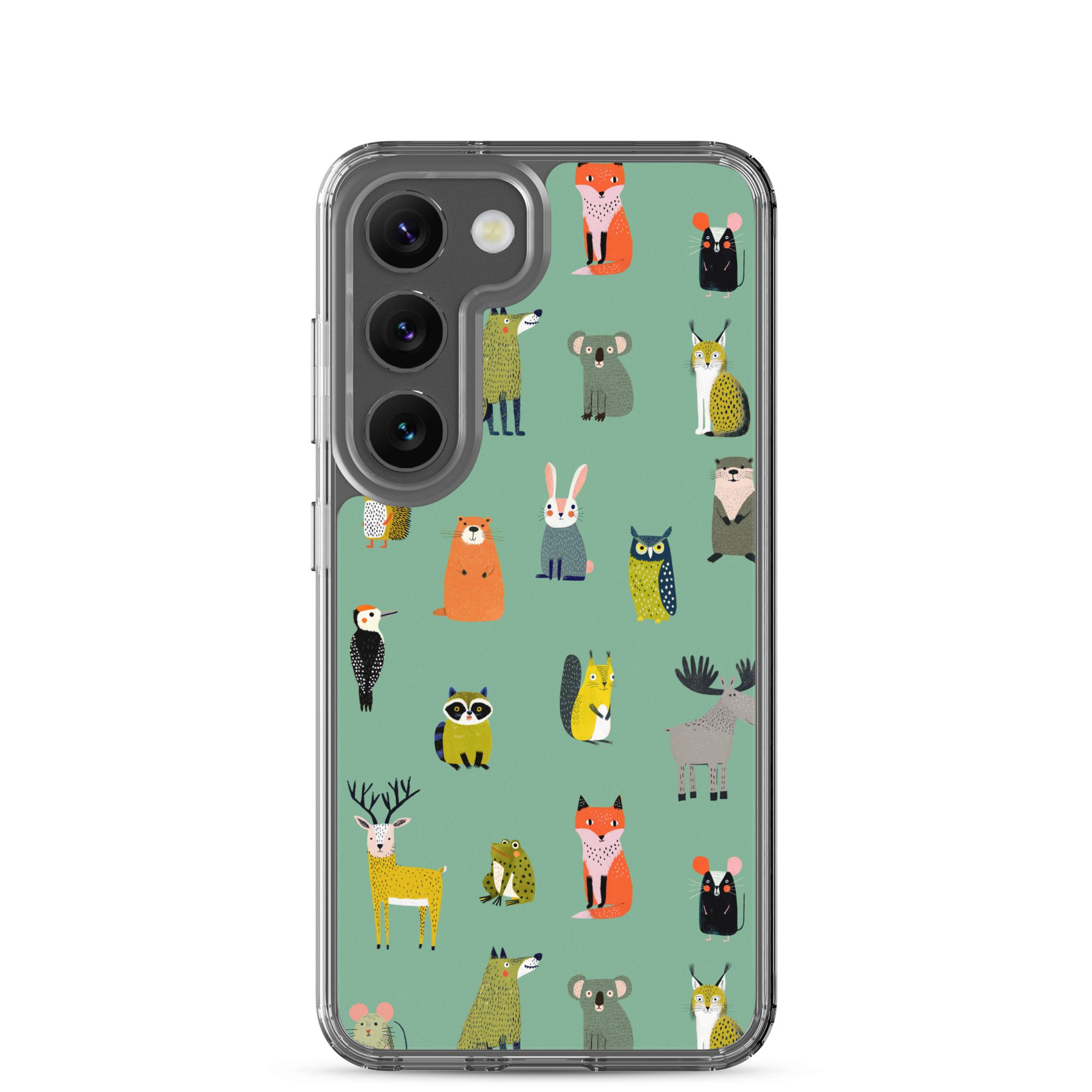 Forest Animals Pattern Clear Case for Samsung® - Image 29