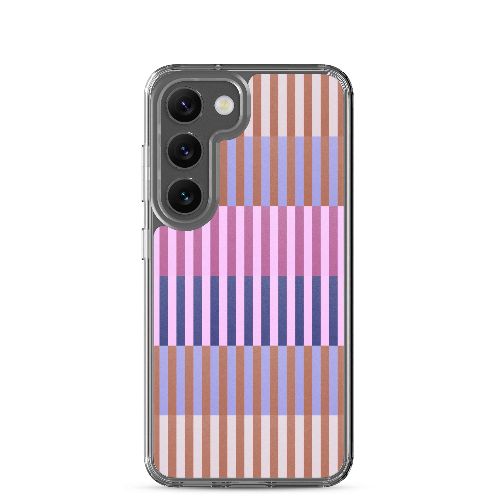 Purple Geo Lines Clear Case for Samsung® - Image 29