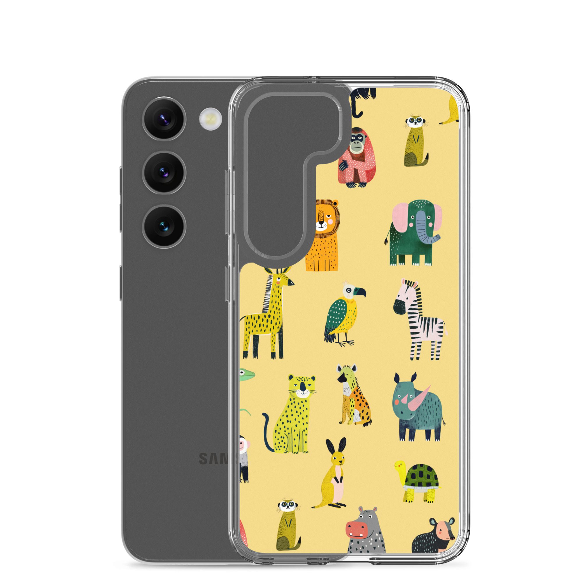 Safari Animals Pattern Clear Case for Samsung® - Image 30