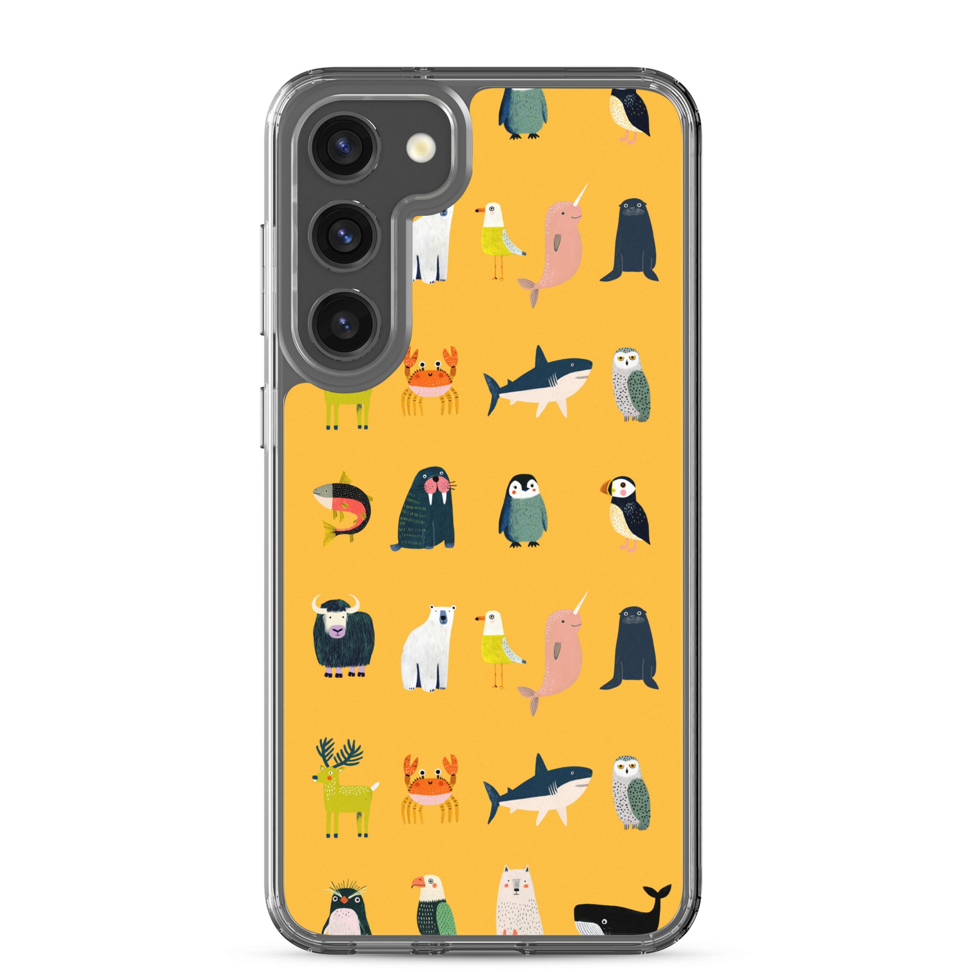 Arctic Animals Pattern Clear Case for Samsung® - Image 25