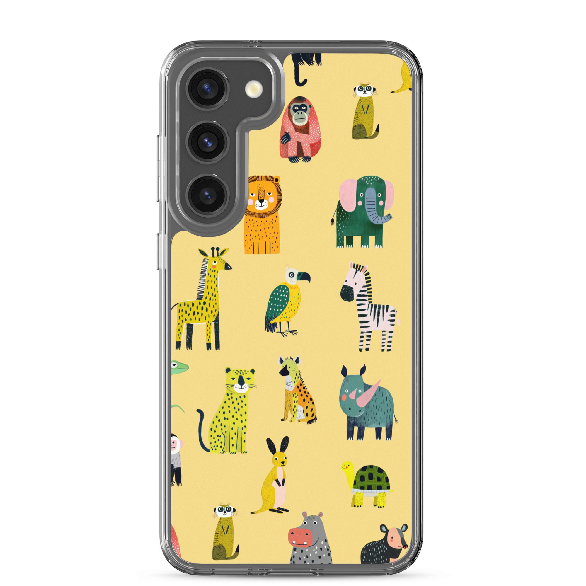 Safari Animals Pattern Clear Case for Samsung® - Image 25