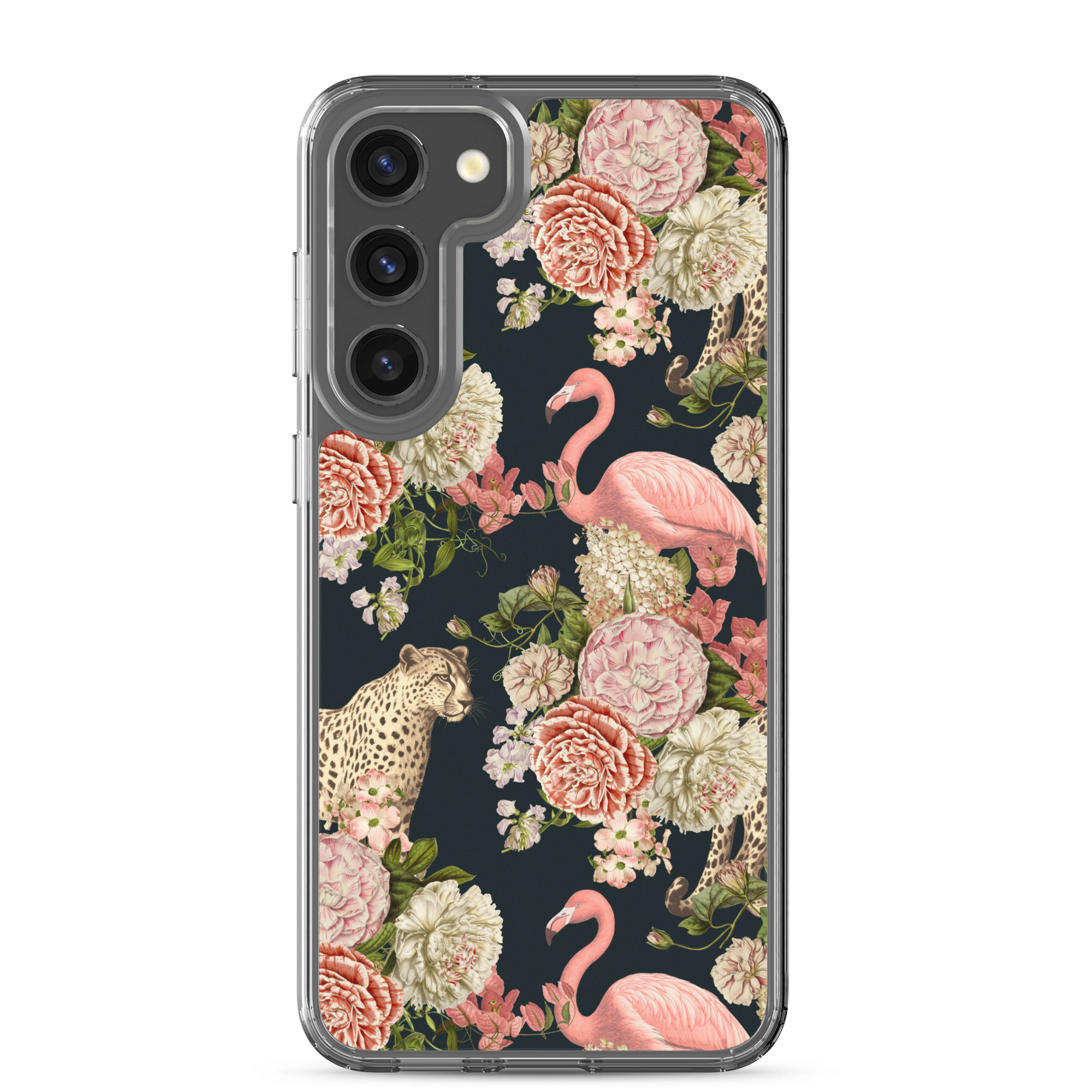 Floral Flamingos Clear Case for Samsung® - Image 25