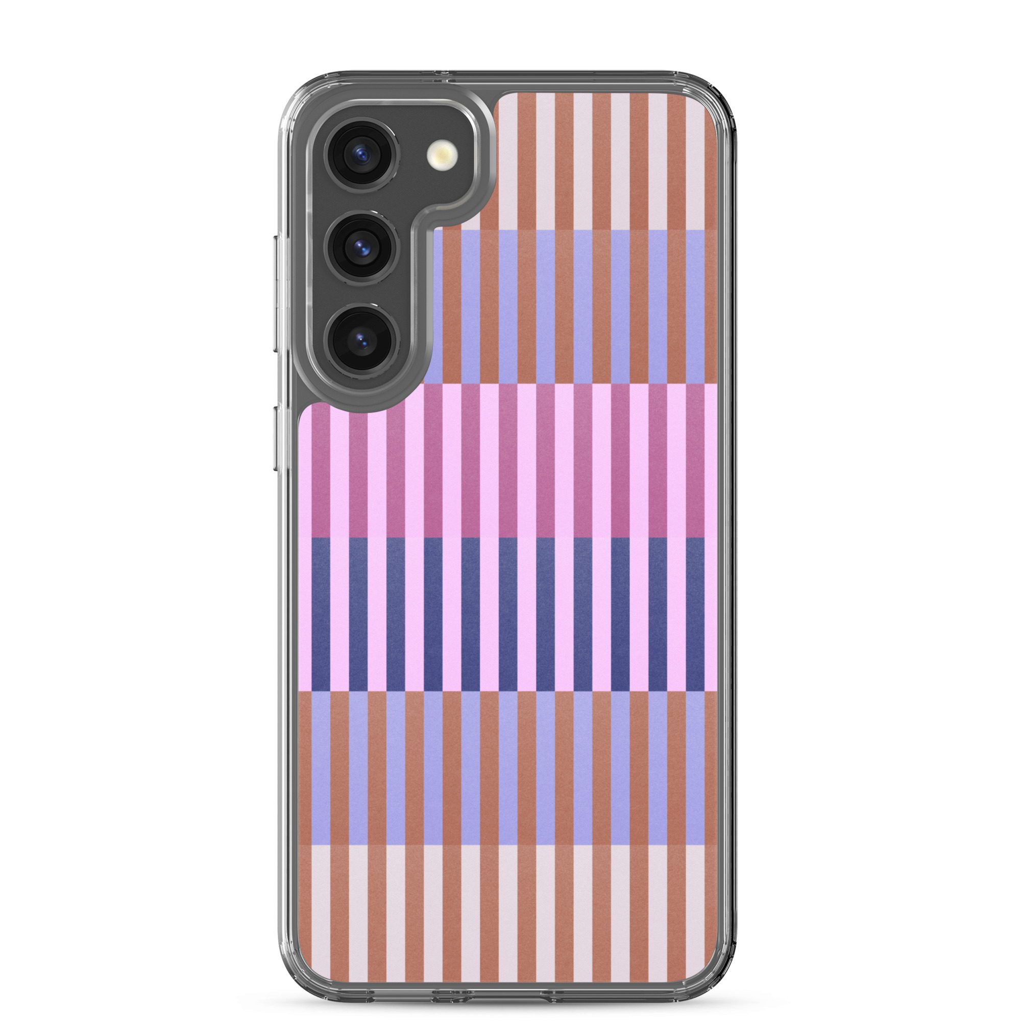 Purple Geo Lines Clear Case for Samsung® - Image 25
