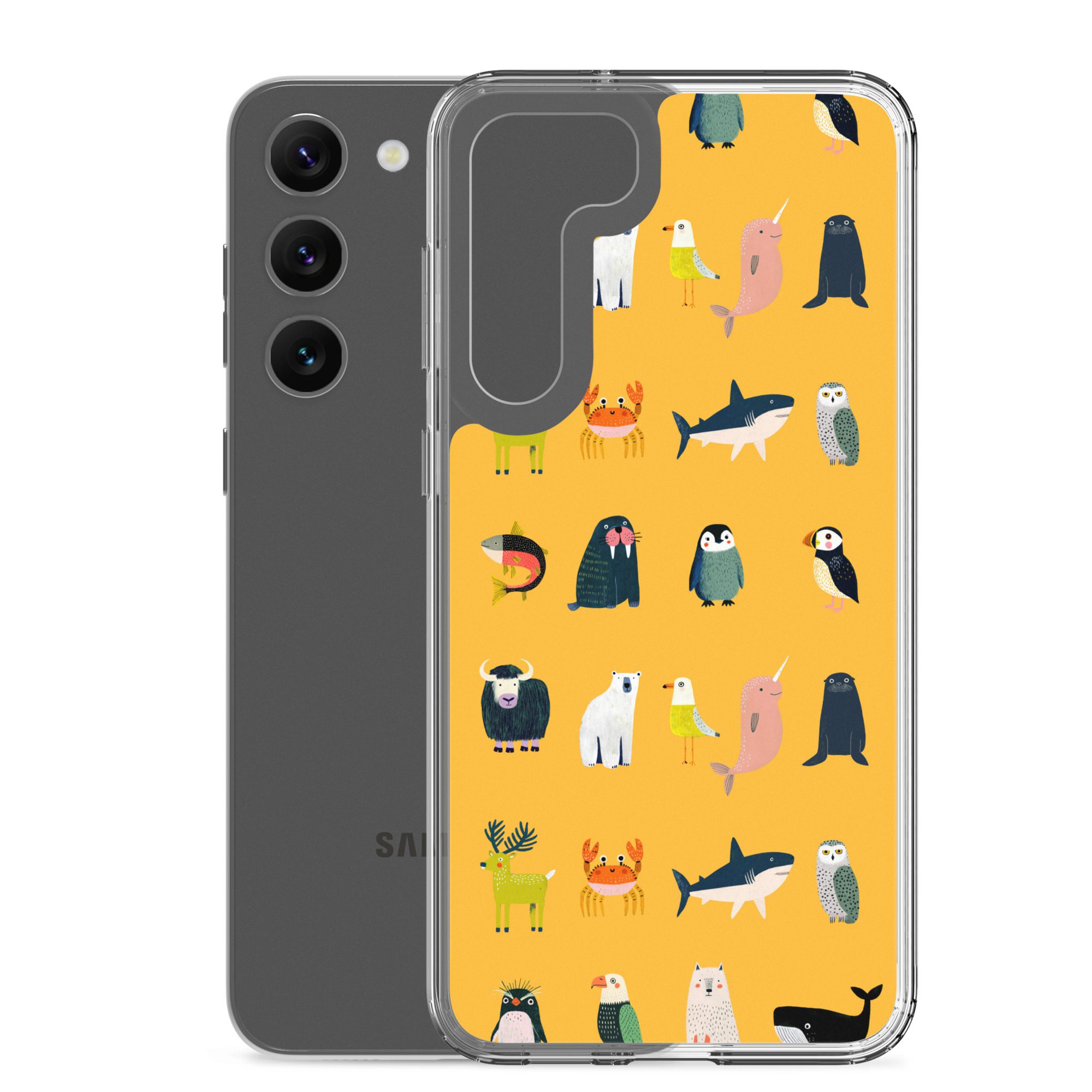 Arctic Animals Pattern Clear Case for Samsung® - Image 26
