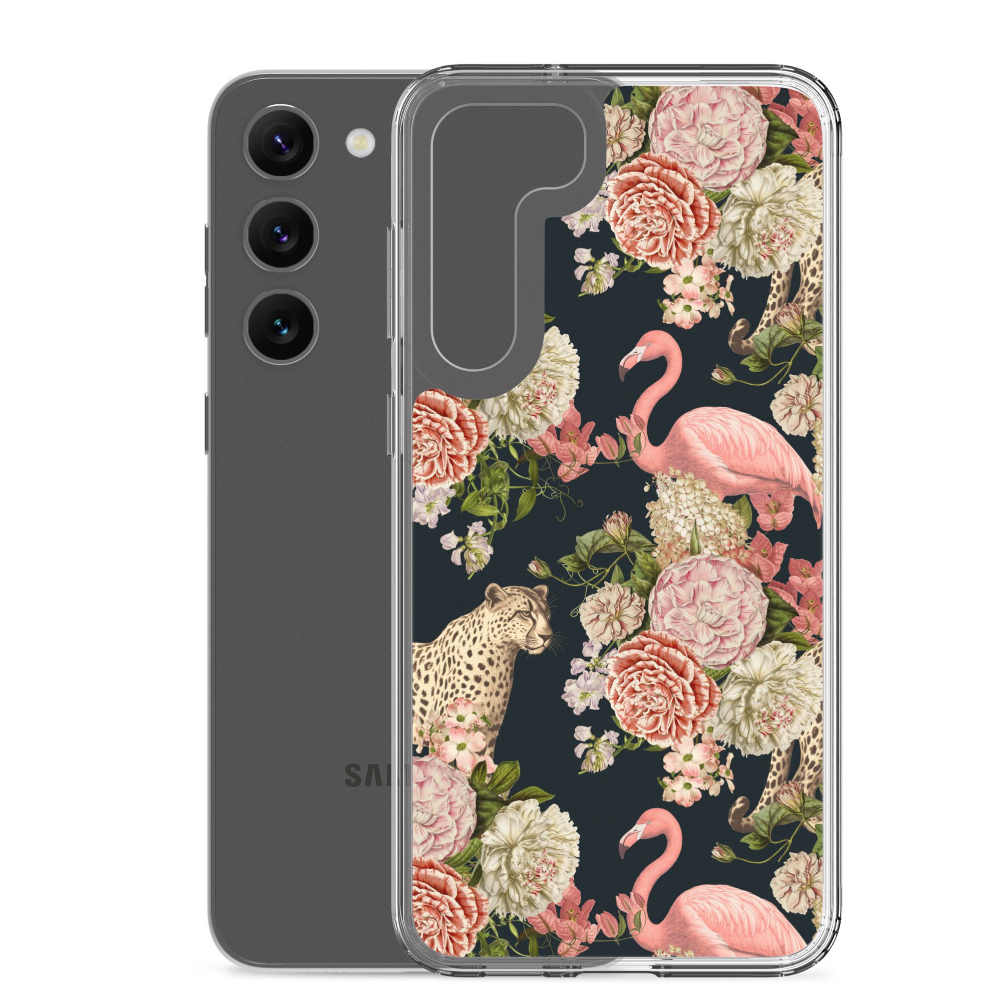 Floral Flamingos Clear Case for Samsung® - Image 26