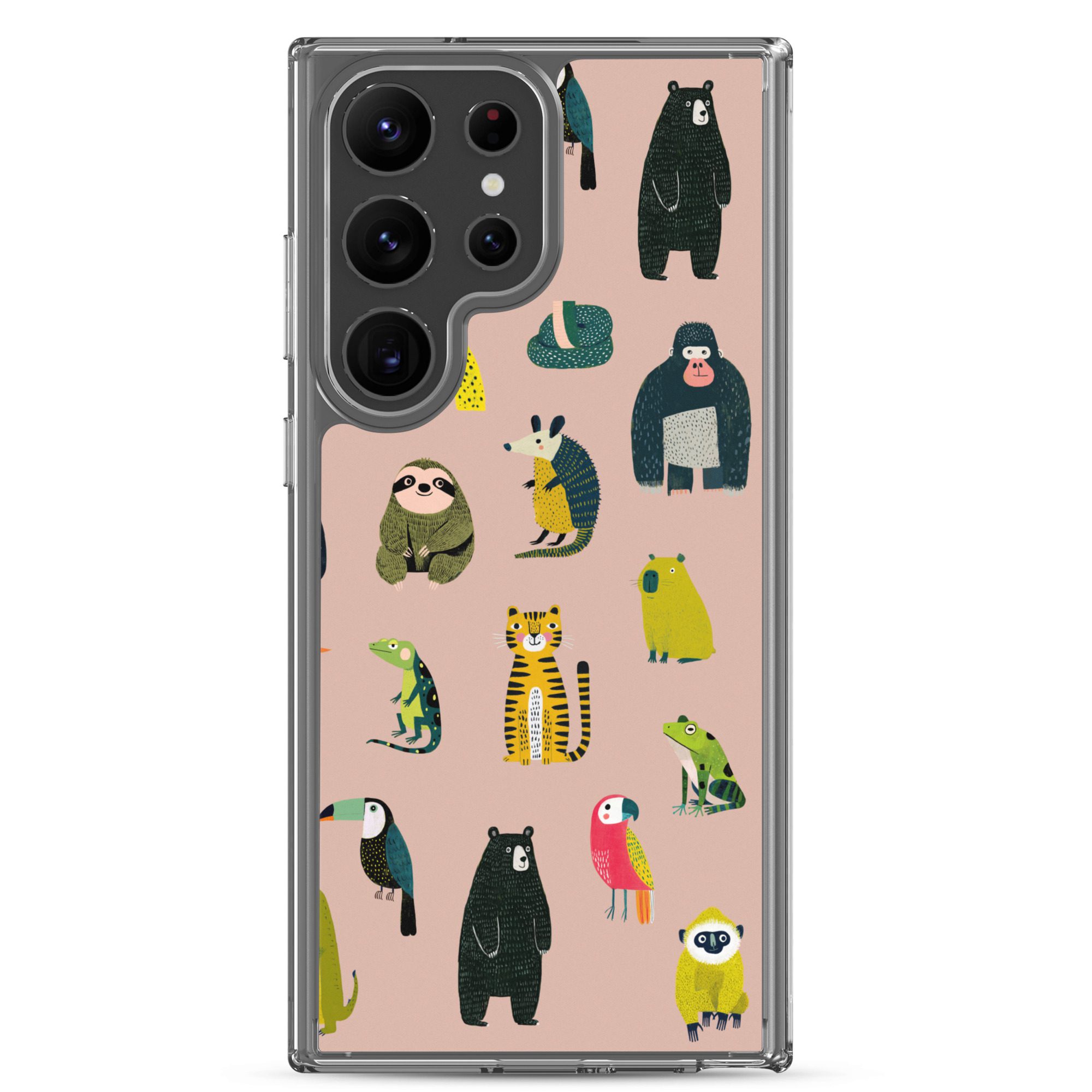 Jungle Animals Pattern Clear Case for Samsung® - Image 27
