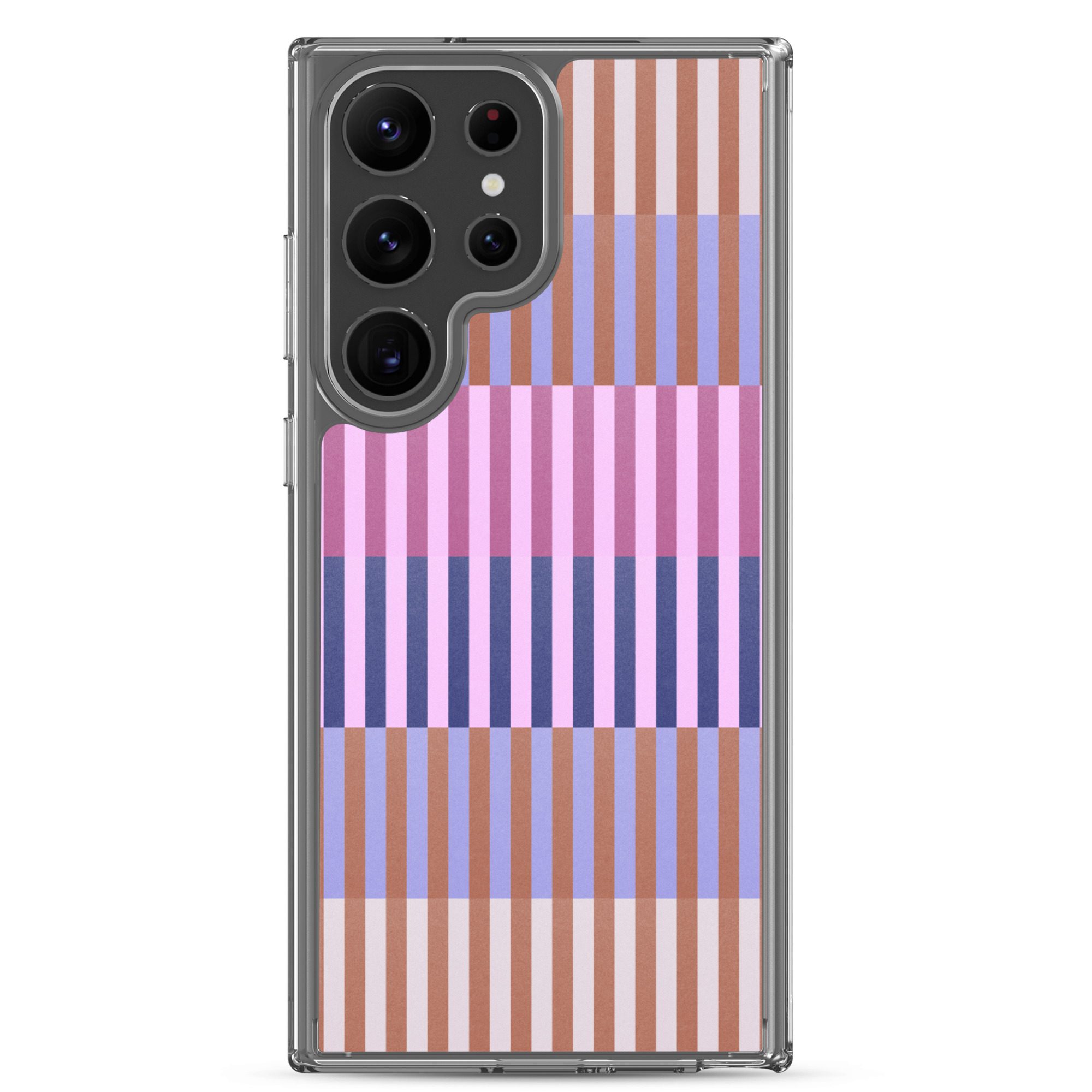 Purple Geo Lines Clear Case for Samsung® - Image 27