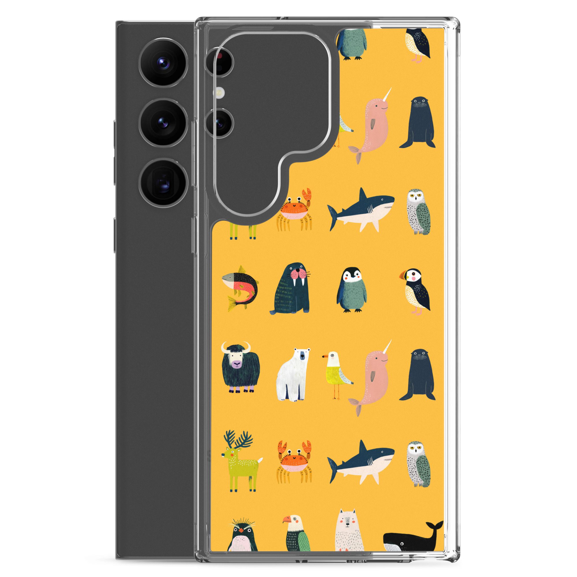 Arctic Animals Pattern Clear Case for Samsung® - Image 28