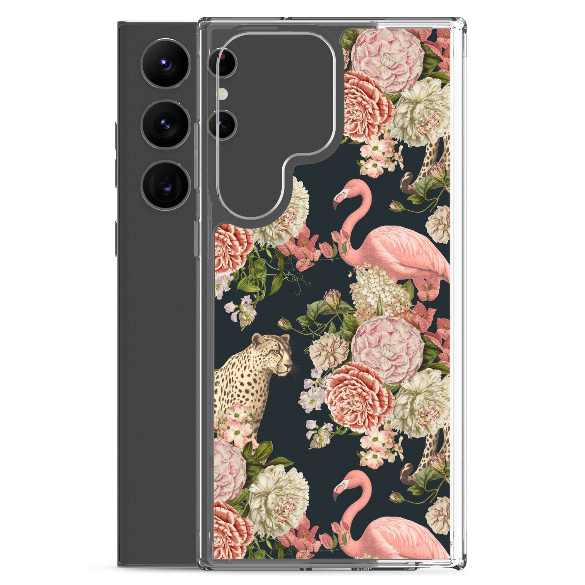 Floral Flamingos Clear Case for Samsung® - Image 28
