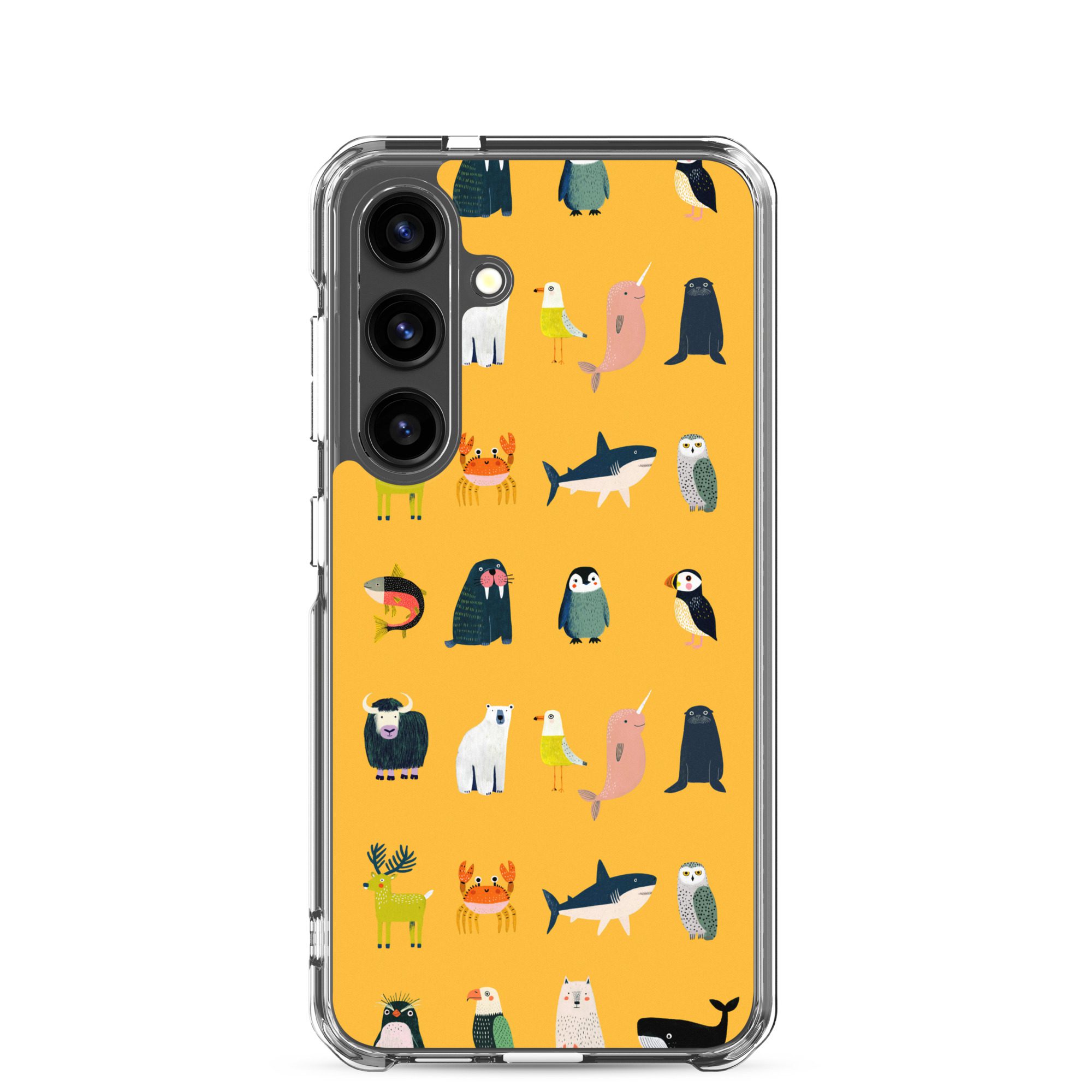 Arctic Animals Pattern Clear Case for Samsung® - Image 35