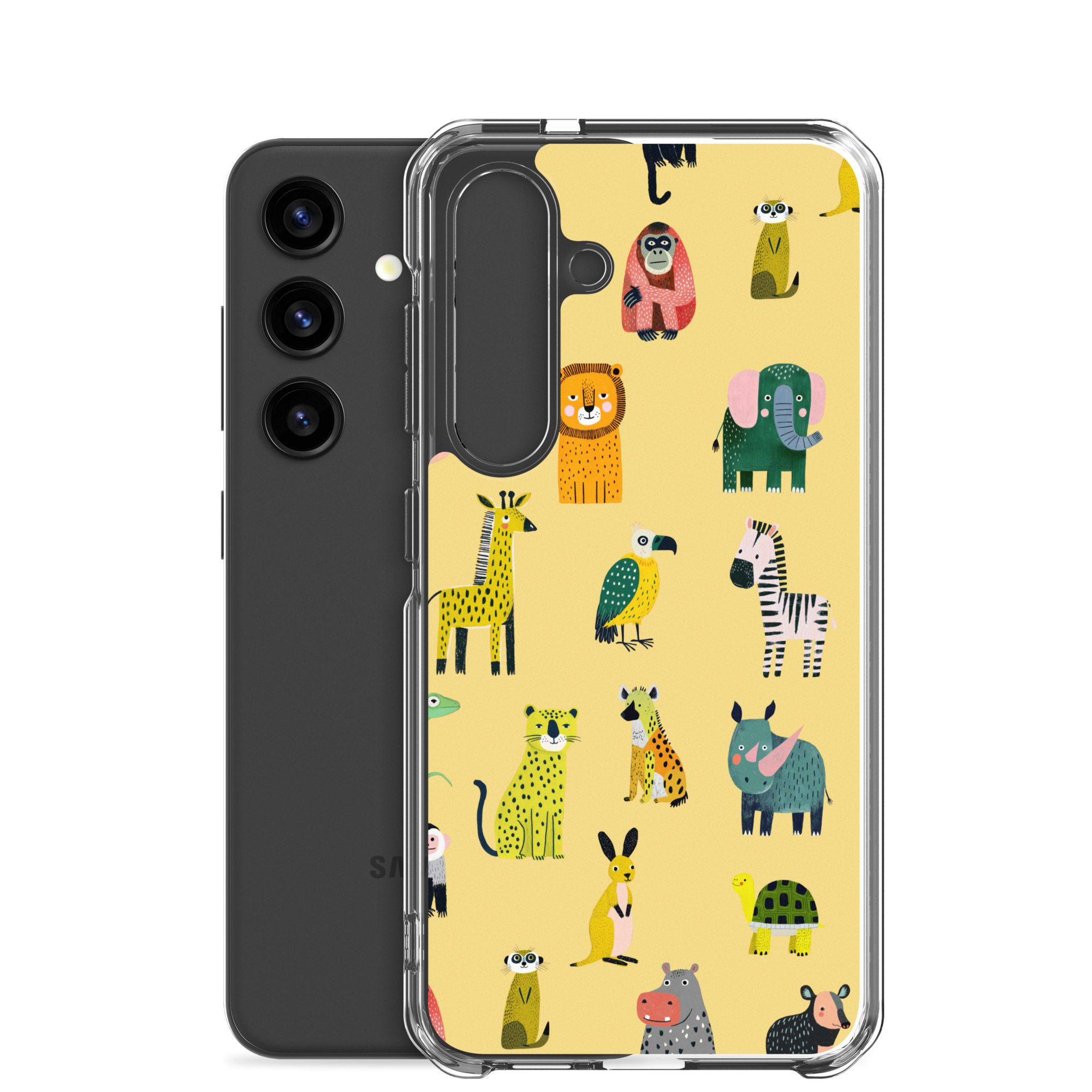 Safari Animals Pattern Clear Case for Samsung® - Image 36