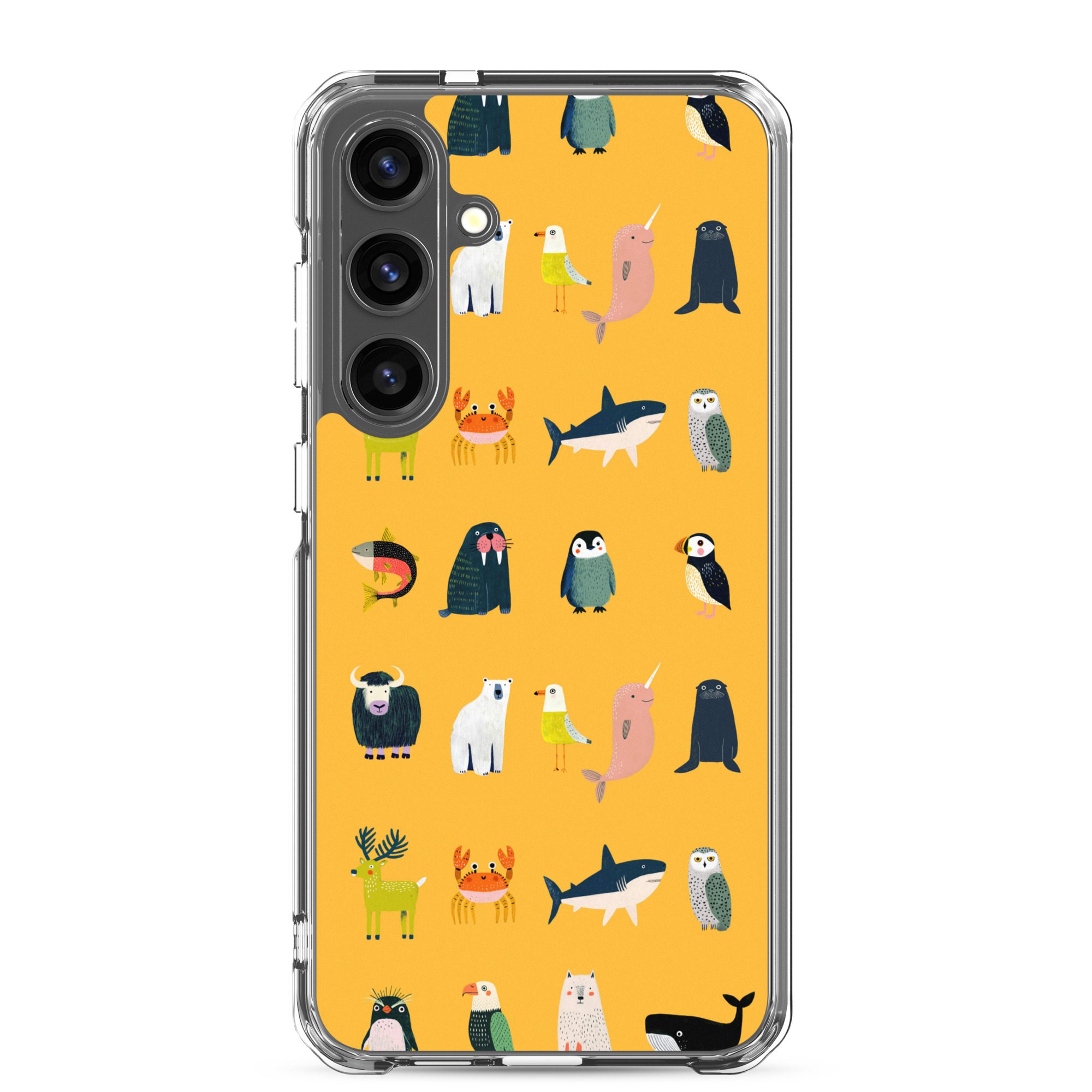 Arctic Animals Pattern Clear Case for Samsung® - Image 31