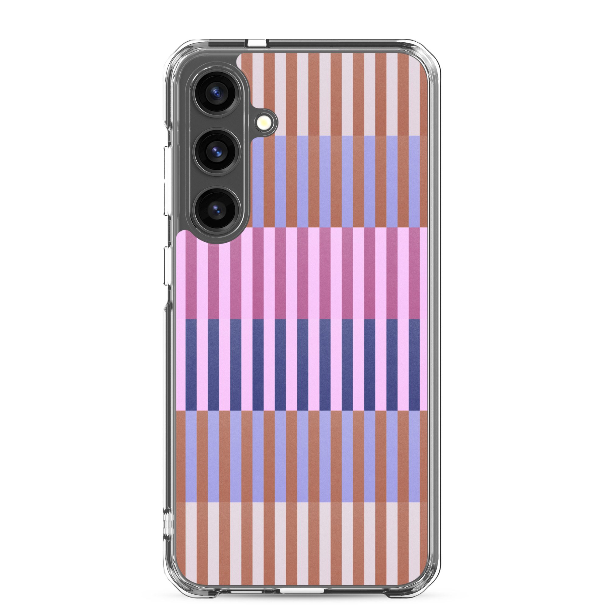 Purple Geo Lines Clear Case for Samsung® - Image 31