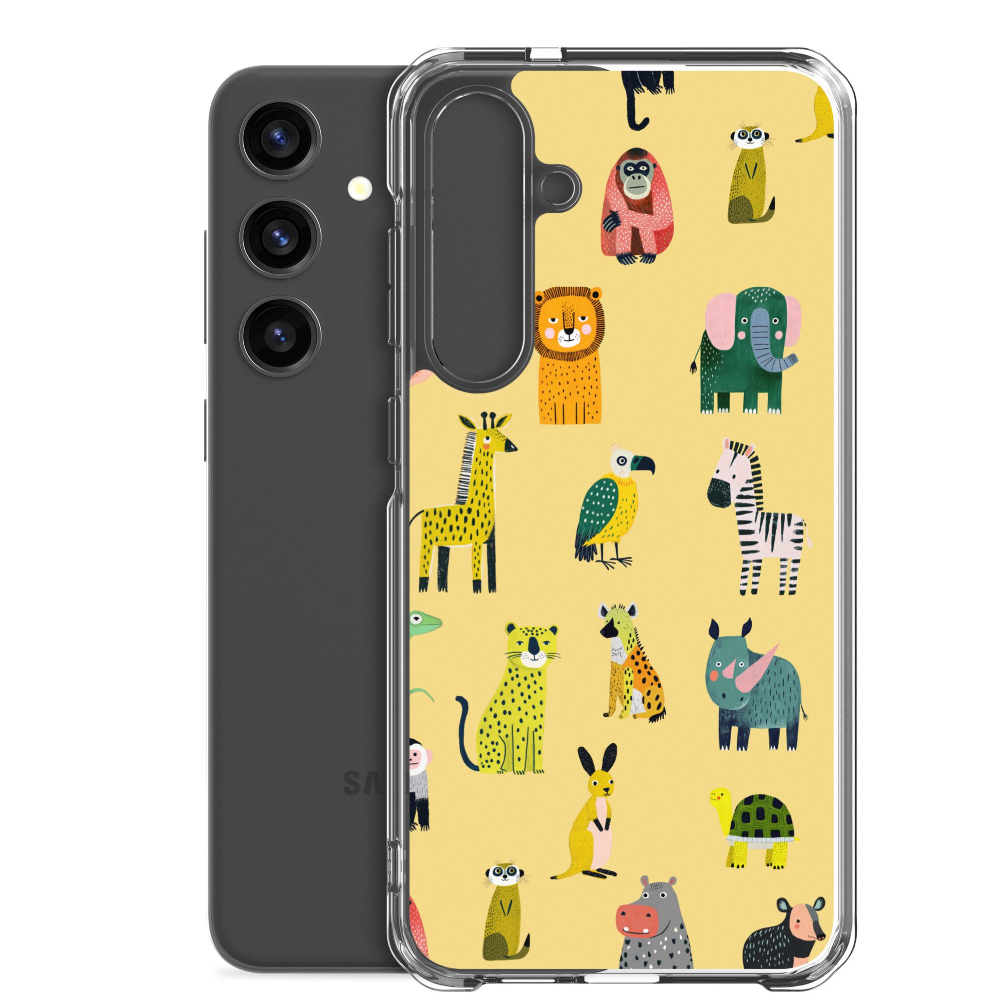 Safari Animals Pattern Clear Case for Samsung® - Image 32
