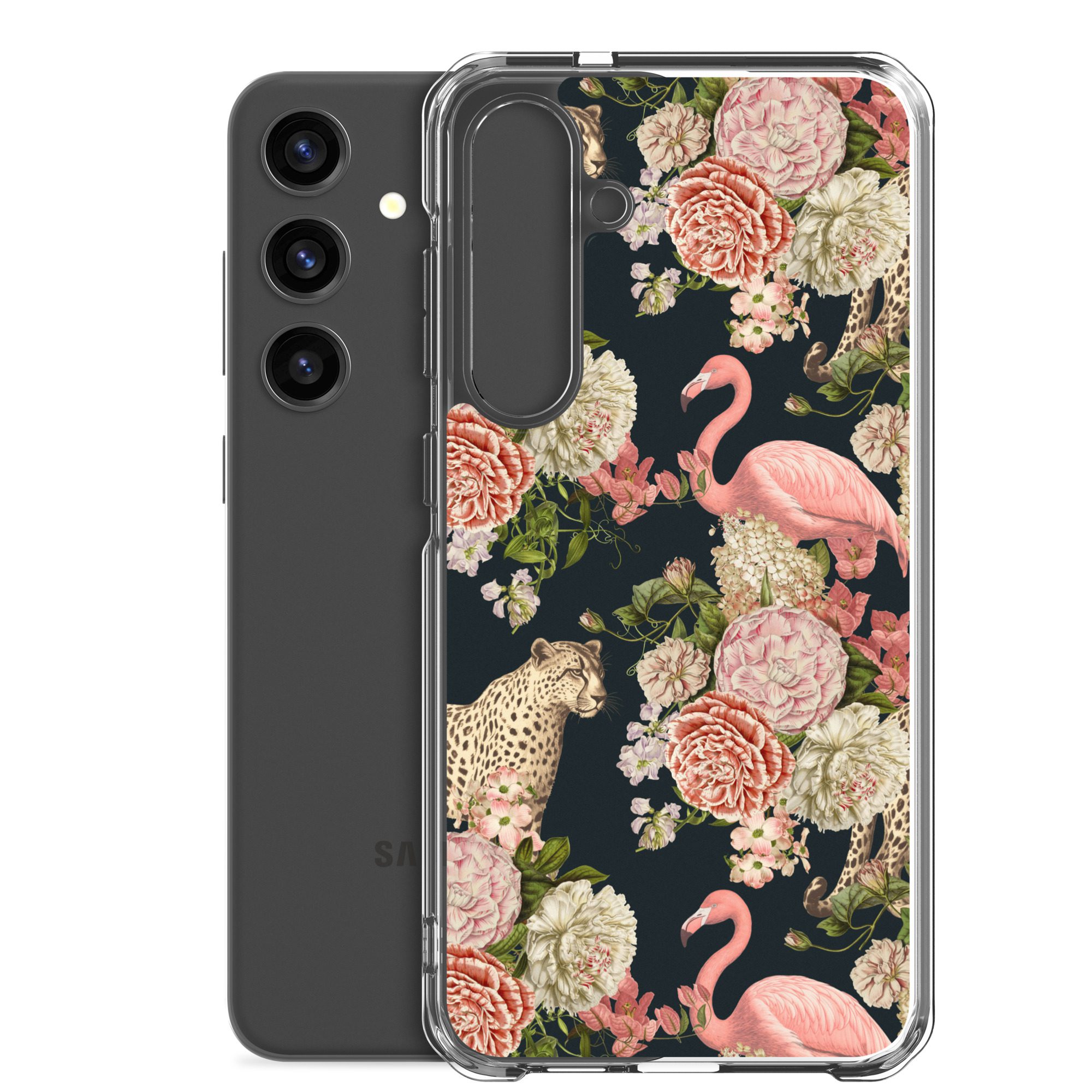 Floral Flamingos Clear Case for Samsung® - Image 32