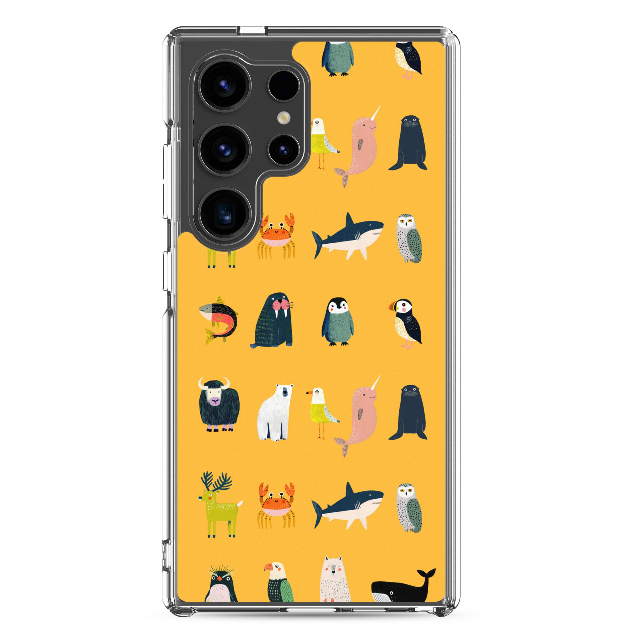 Arctic Animals Pattern Clear Case for Samsung® - Image 33