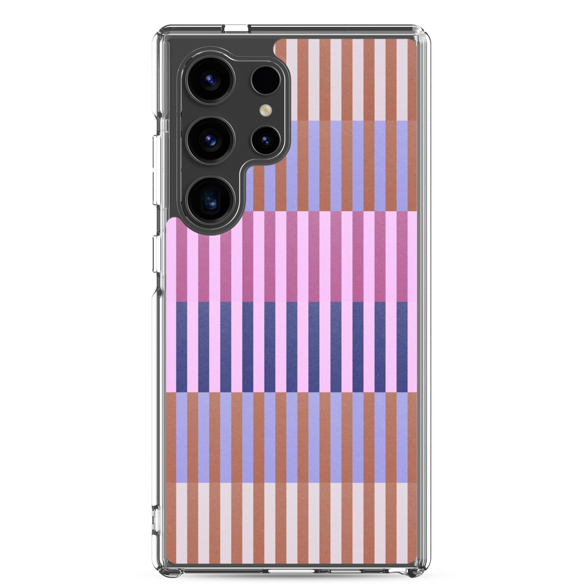 Purple Geo Lines Clear Case for Samsung® - Image 33