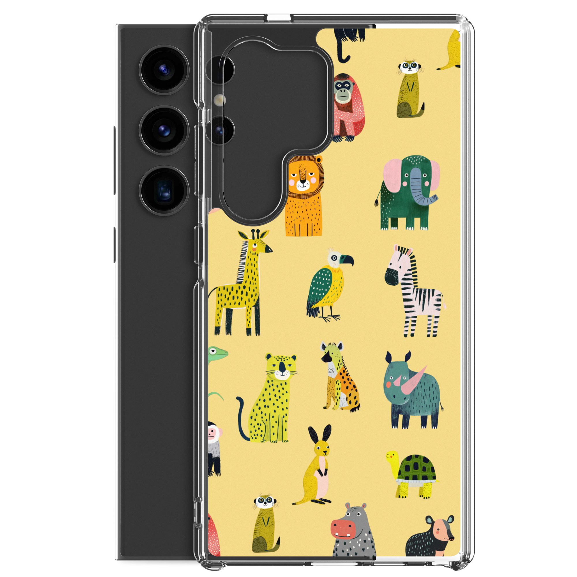 Safari Animals Pattern Clear Case for Samsung® - Image 34