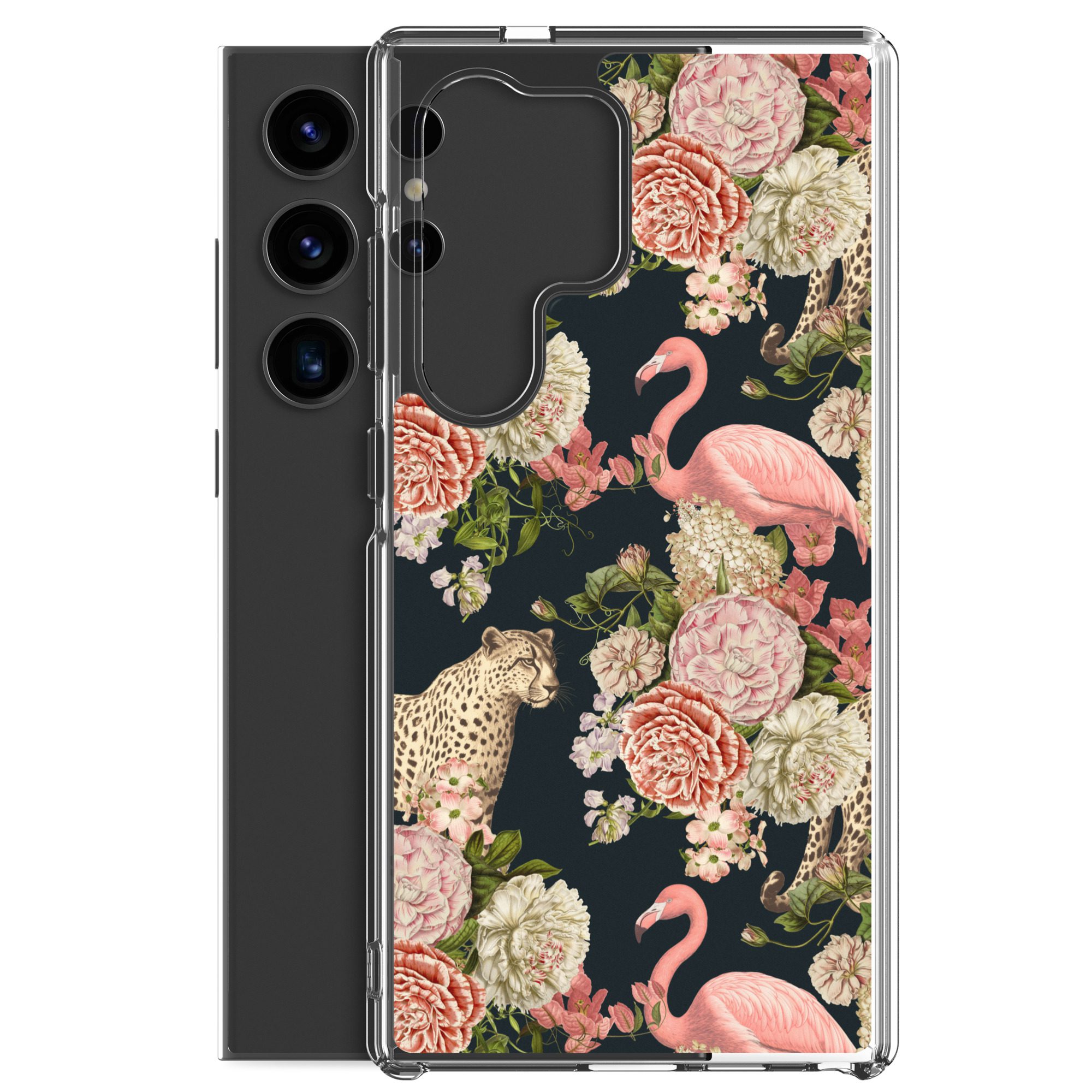 Floral Flamingos Clear Case for Samsung® - Image 34