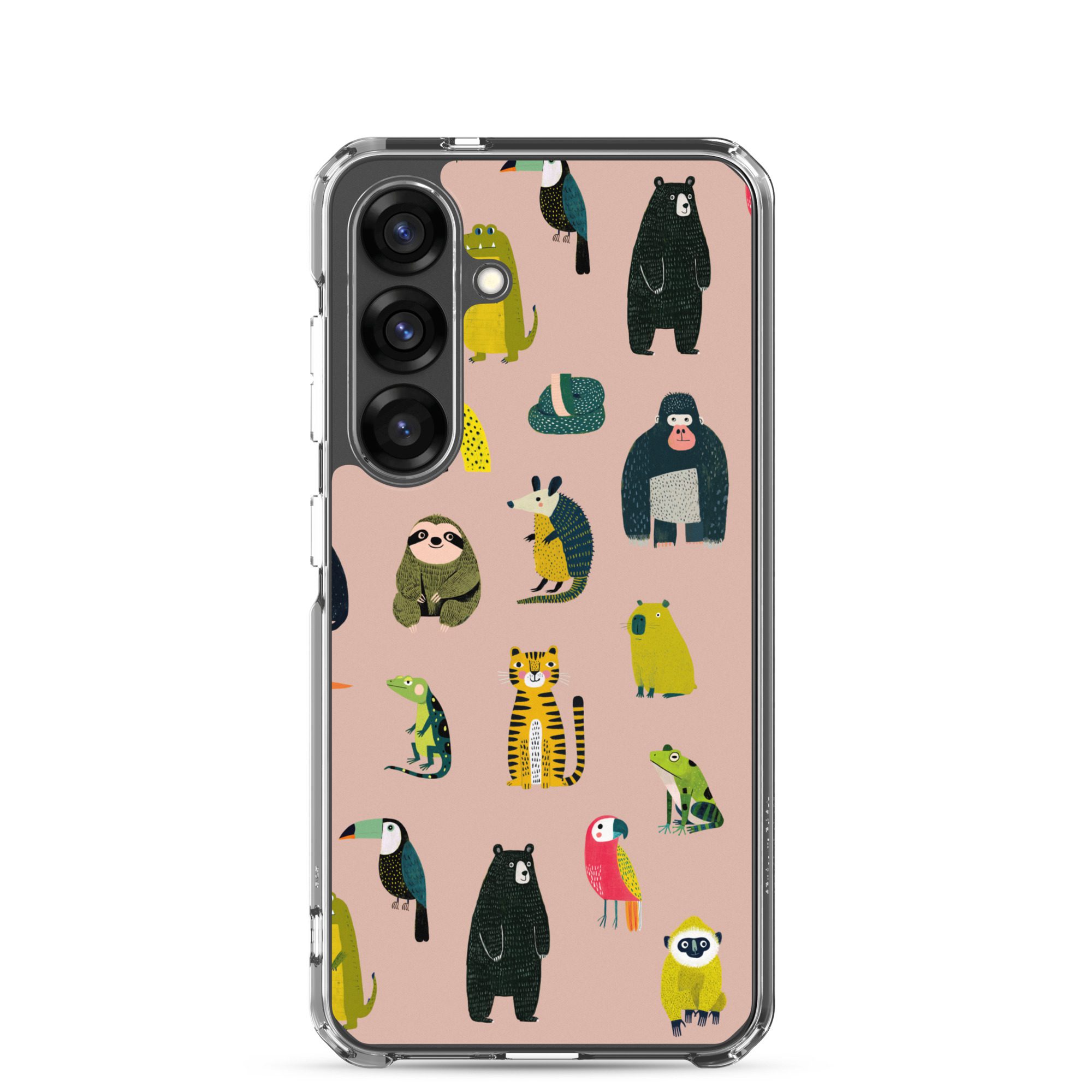 Jungle Animals Pattern Clear Case for Samsung® - Image 23