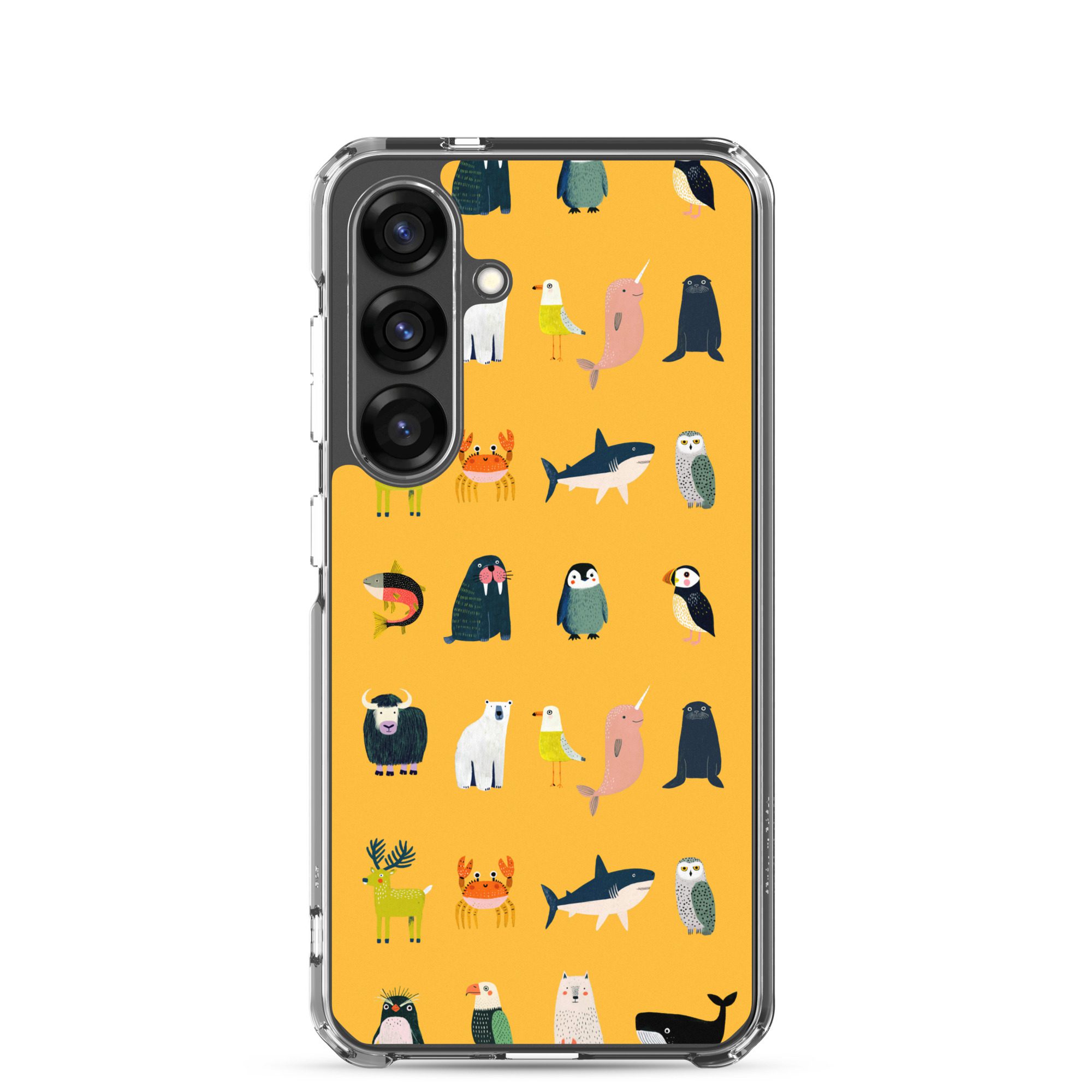 Arctic Animals Pattern Clear Case for Samsung® - Image 23