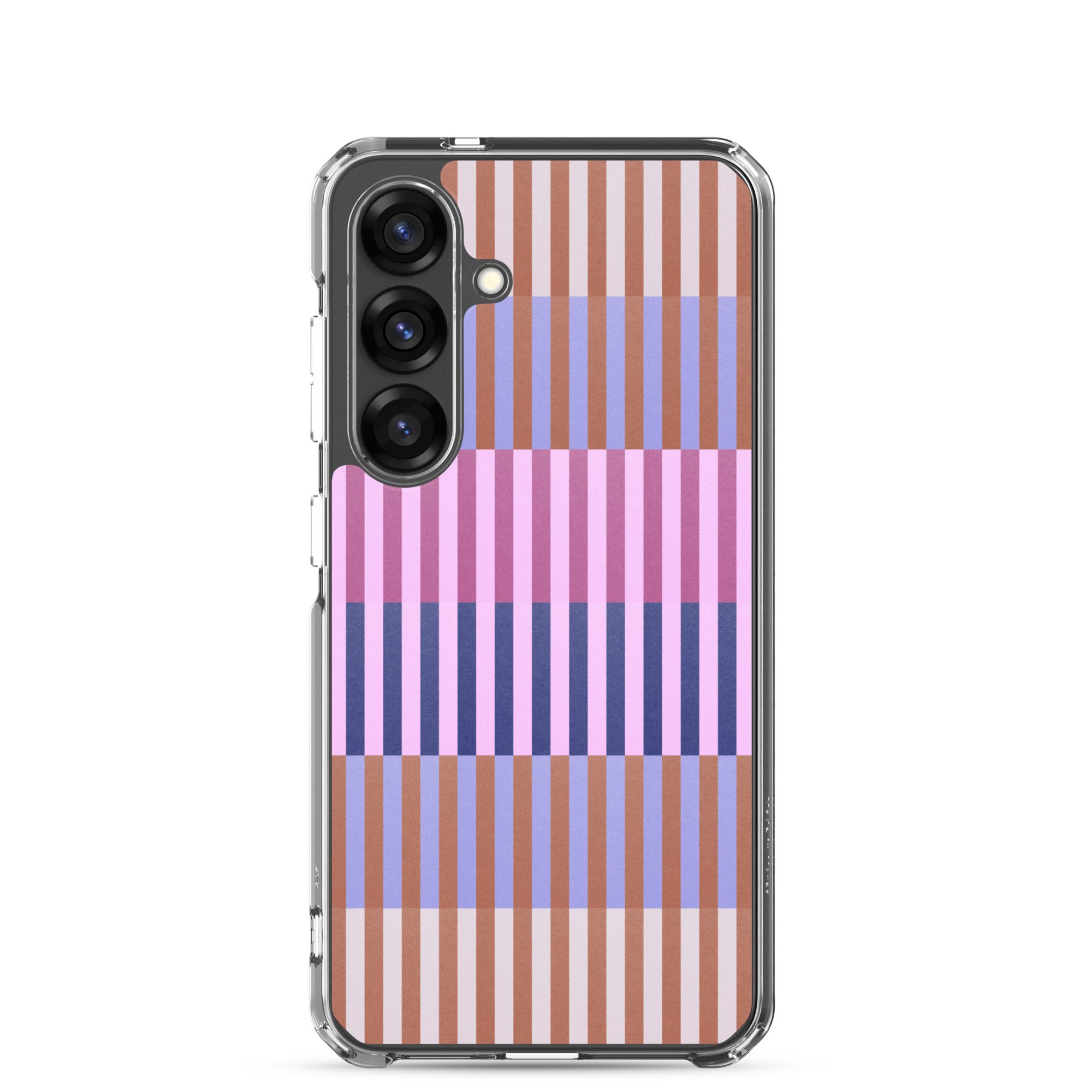 Purple Geo Lines Clear Case for Samsung® - Image 23