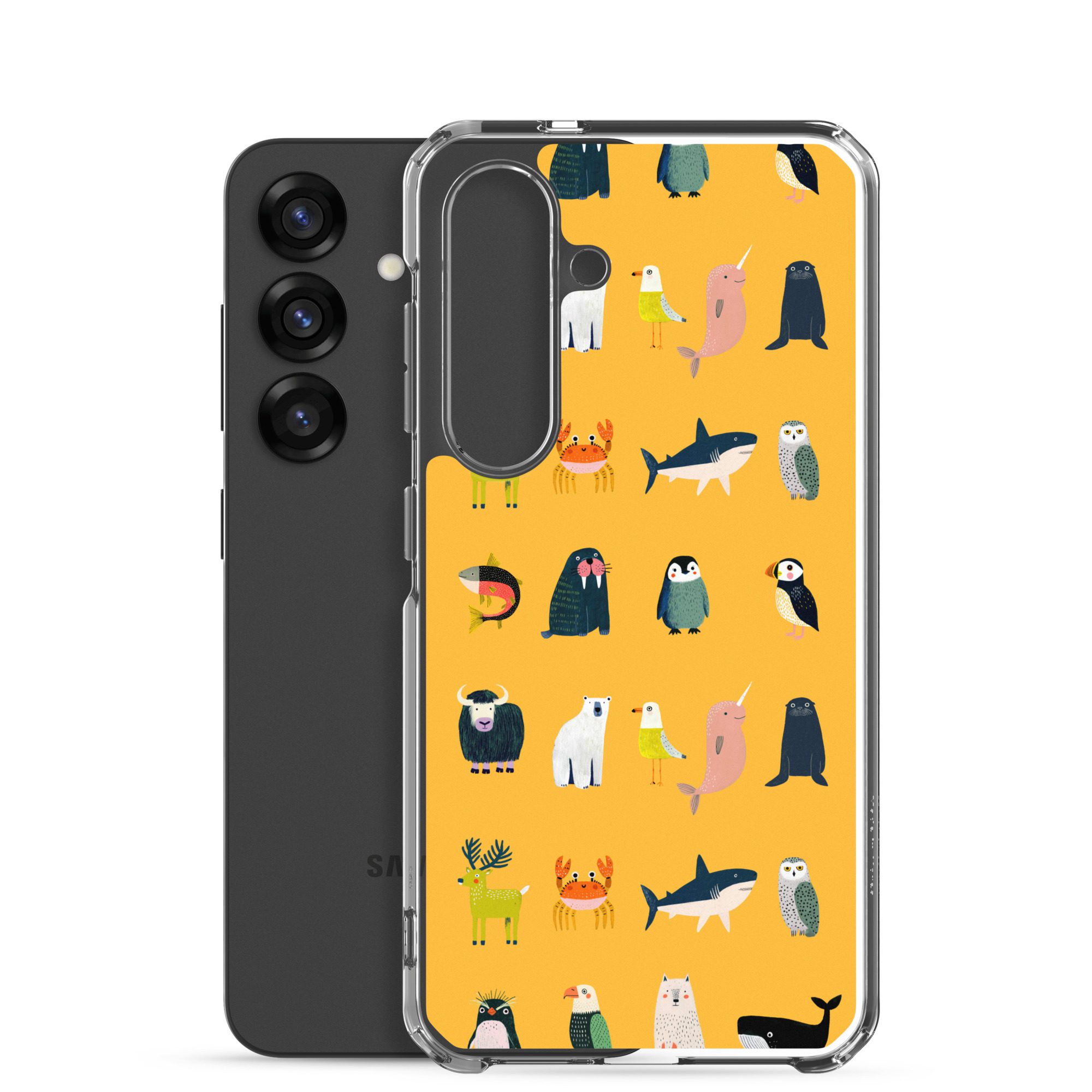 Arctic Animals Pattern Clear Case for Samsung® - Image 24