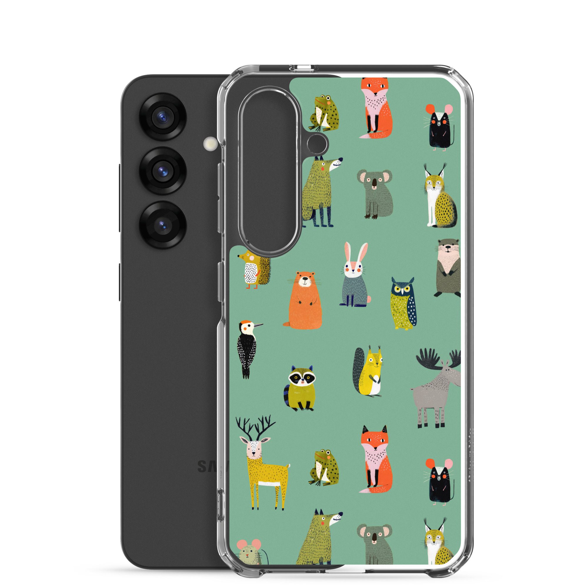 Forest Animals Pattern Clear Case for Samsung® - Image 24