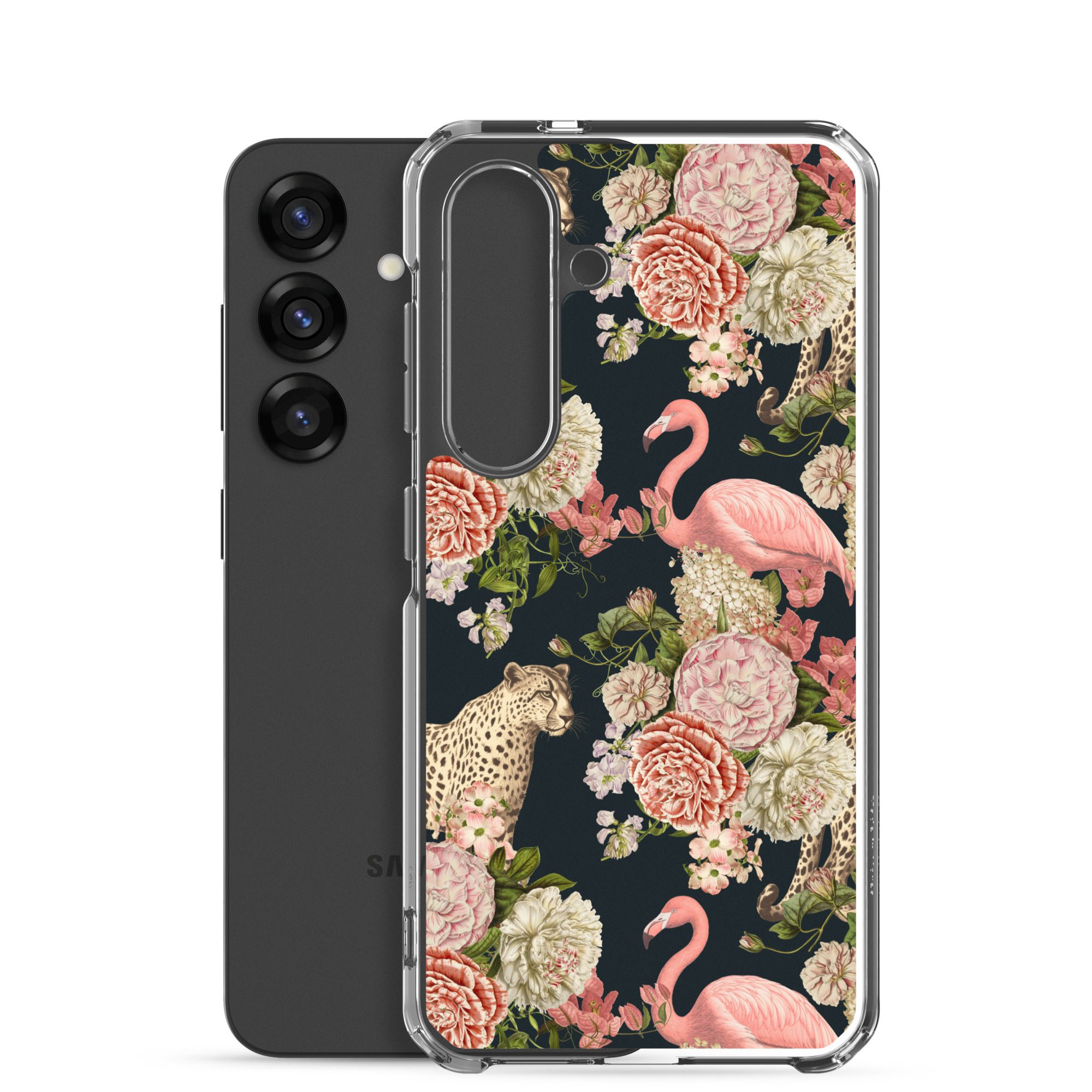 Floral Flamingos Clear Case for Samsung® - Image 24