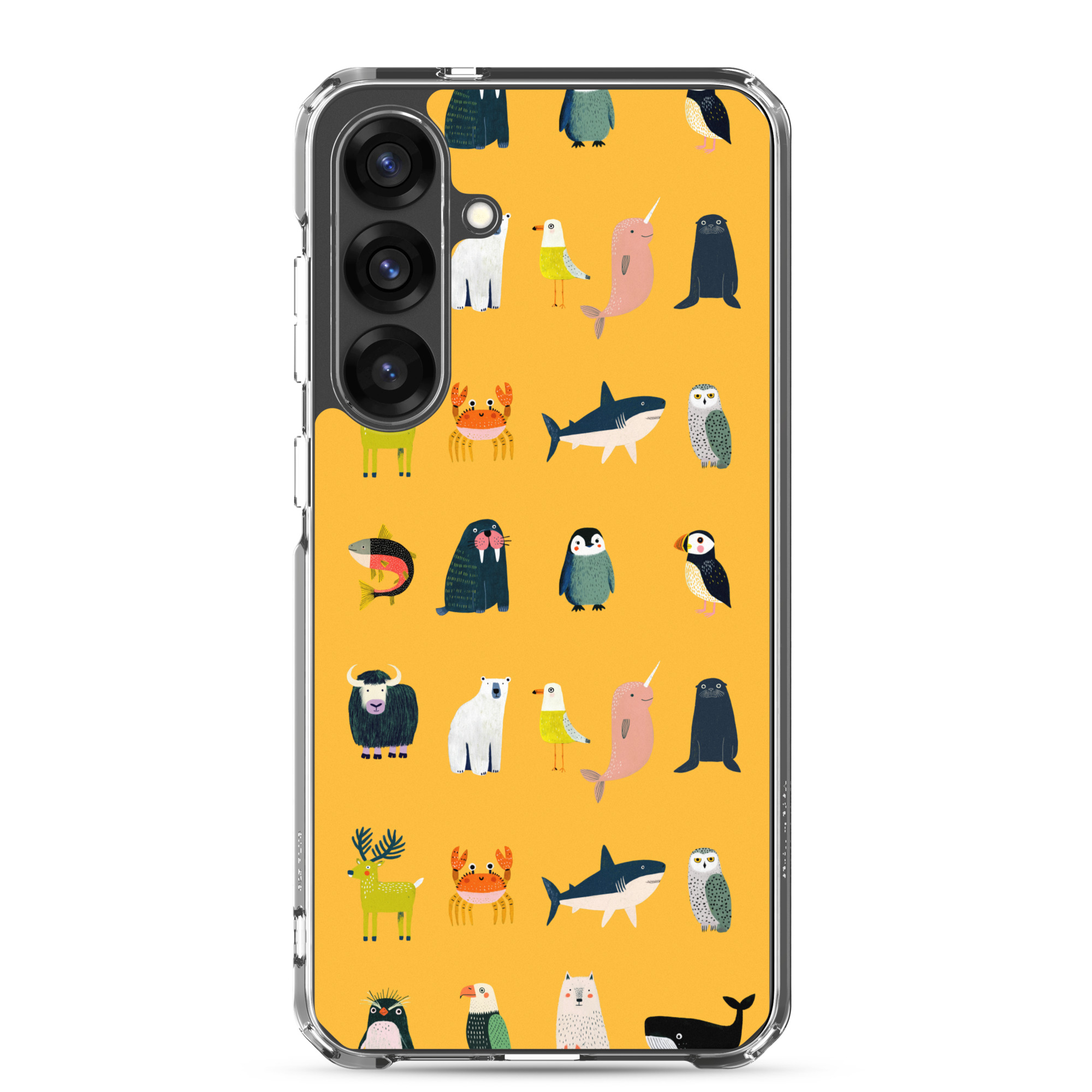 Arctic Animals Pattern Clear Case for Samsung® - Image 19