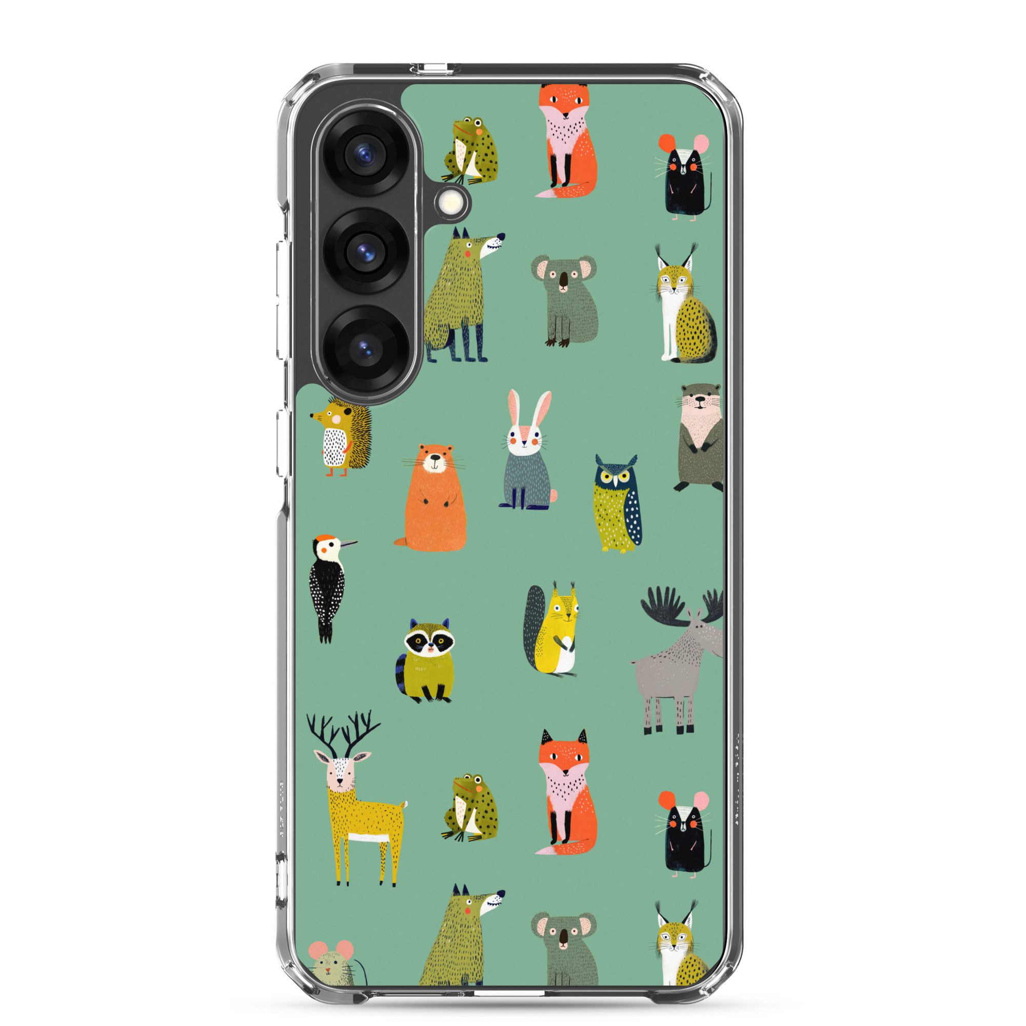 Forest Animals Pattern Clear Case for Samsung® - Image 19