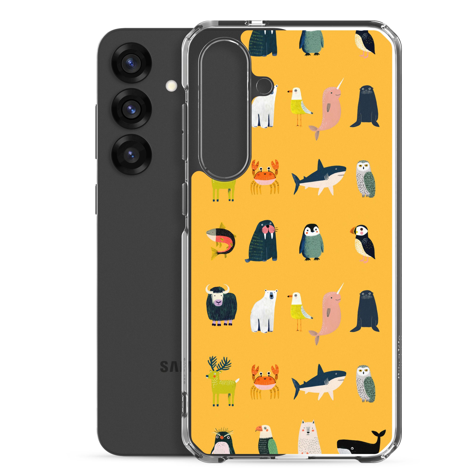Arctic Animals Pattern Clear Case for Samsung® - Image 20