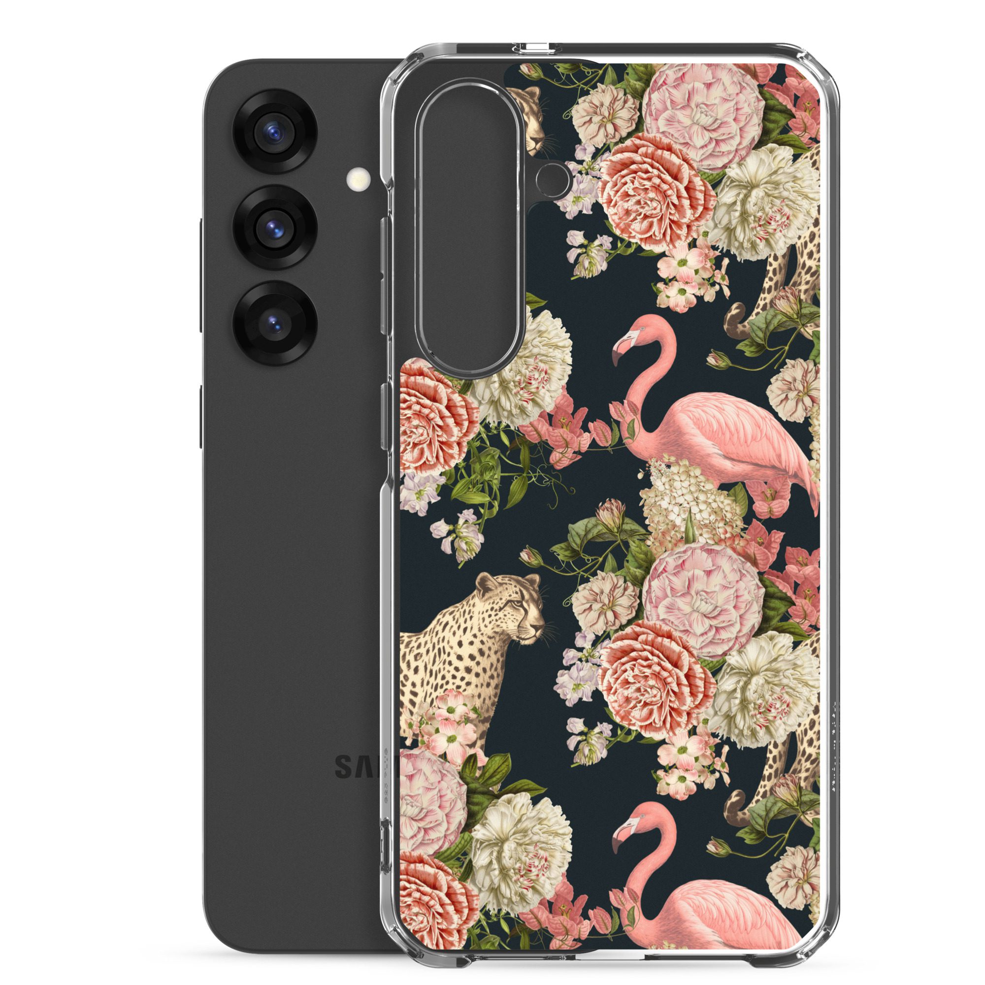 Floral Flamingos Clear Case for Samsung® - Image 20