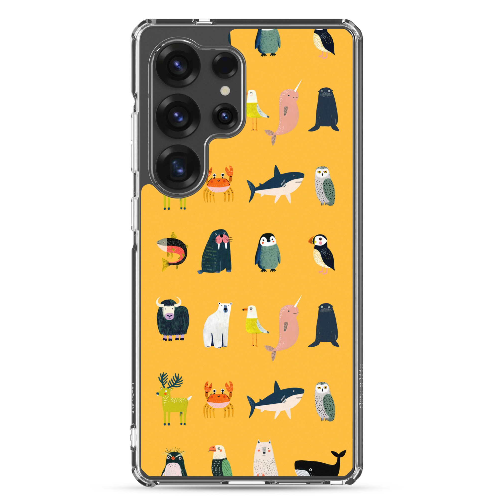 Arctic Animals Pattern Clear Case for Samsung® - Image 21