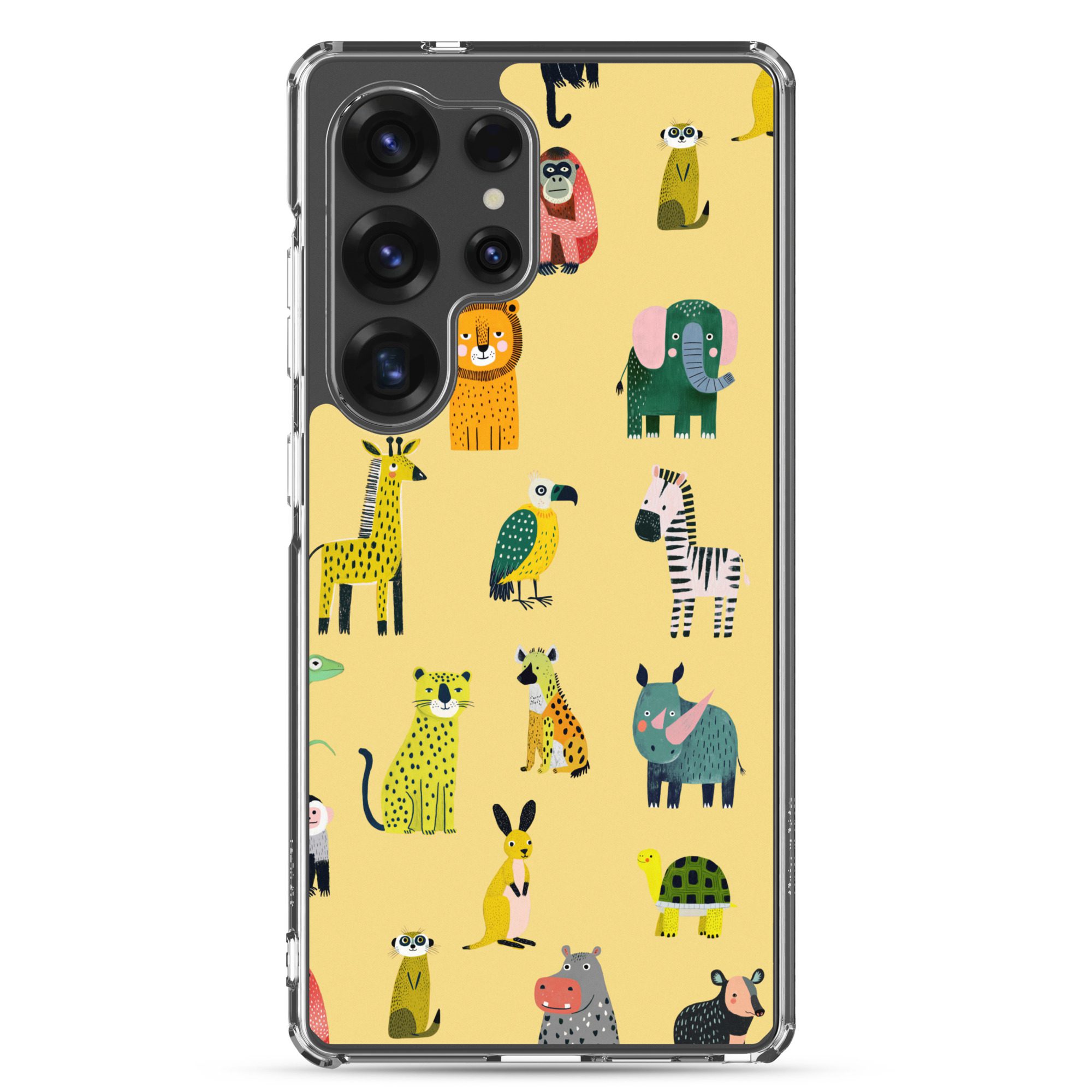 Safari Animals Pattern Clear Case for Samsung® - Image 21