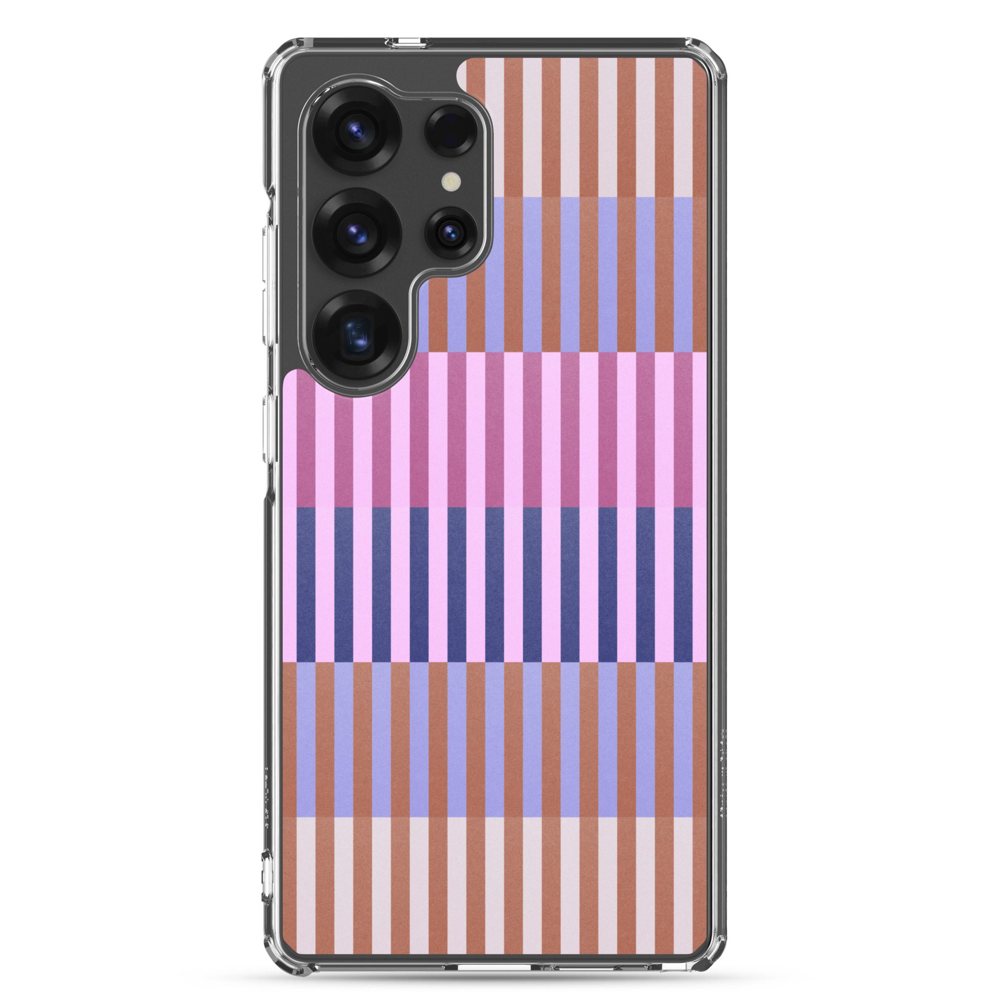 Purple Geo Lines Clear Case for Samsung® - Image 21