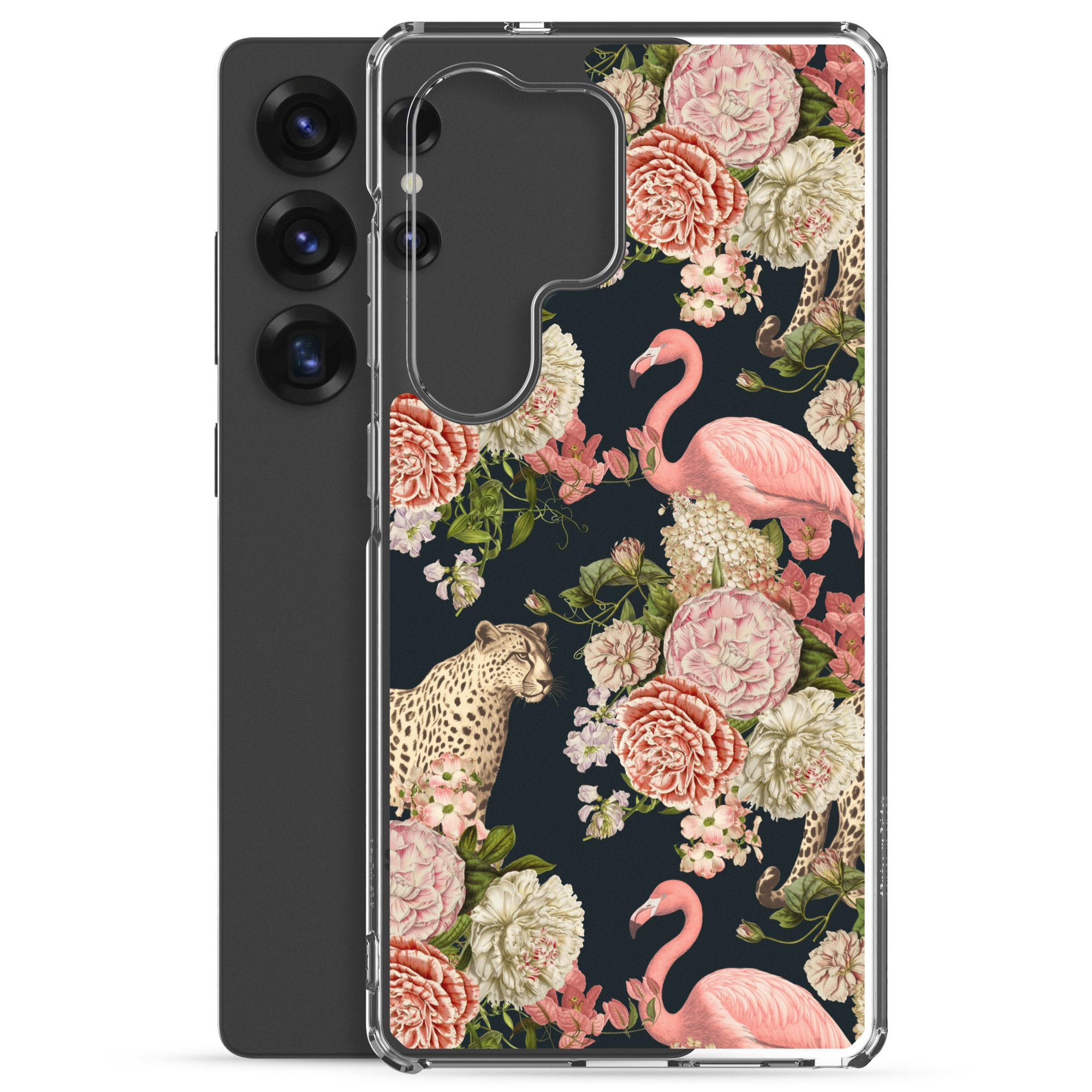 Floral Flamingos Clear Case for Samsung® - Image 22