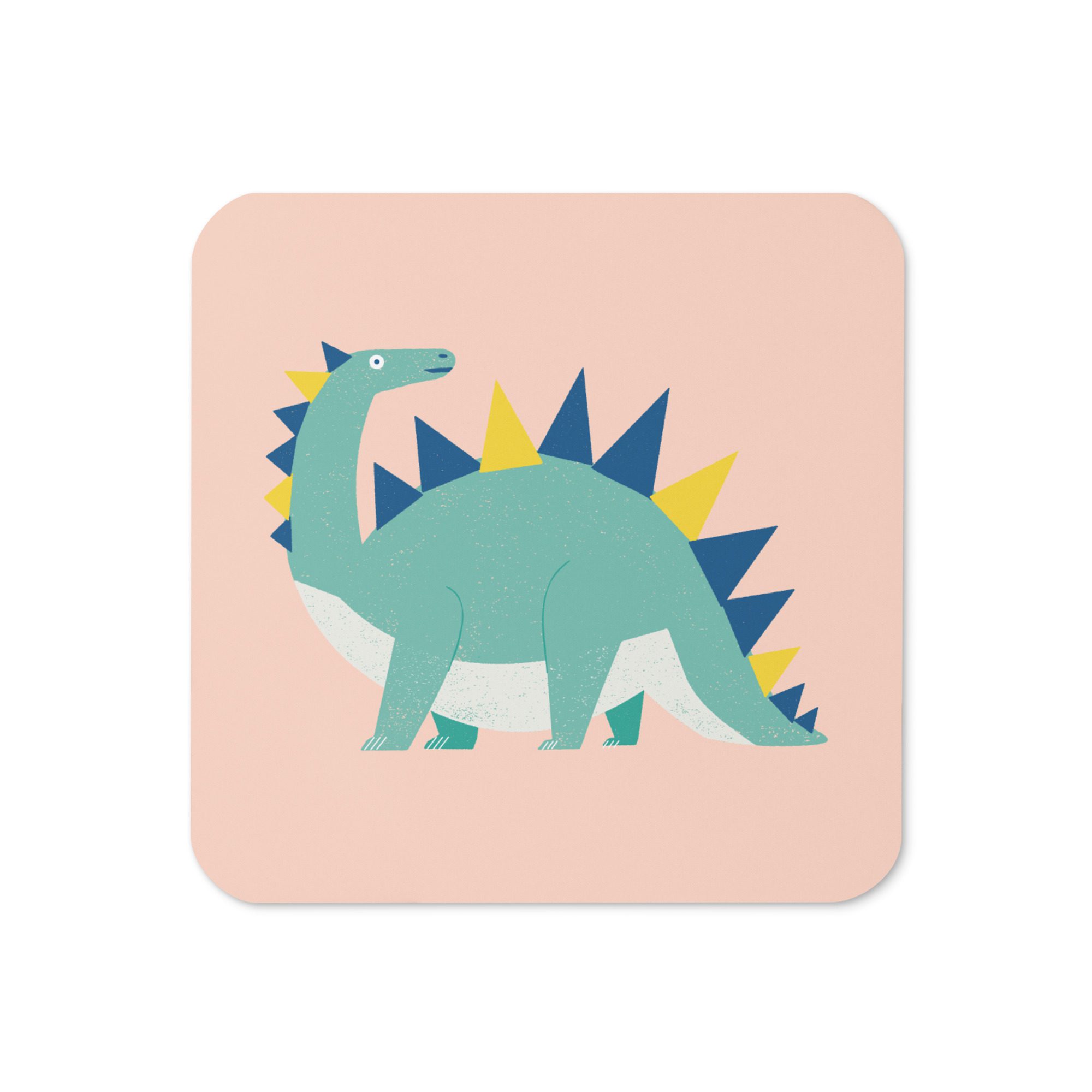 Dinosaur Stegosaurus Cork-back coaster