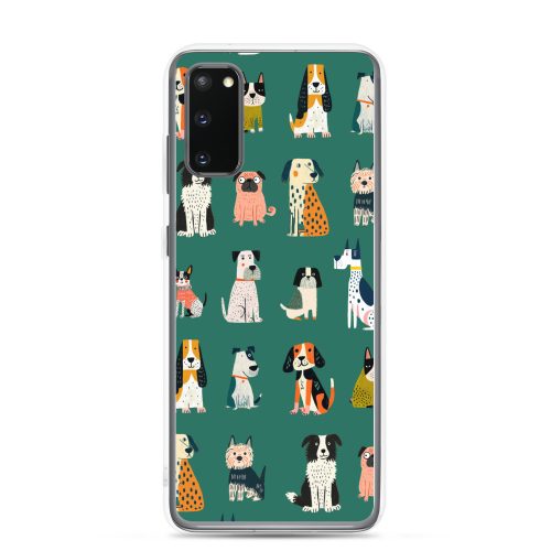 Cute Dogs Pattern Clear Case for Samsung
