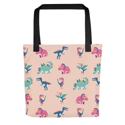 Dinosaur Pattern Tote Bag