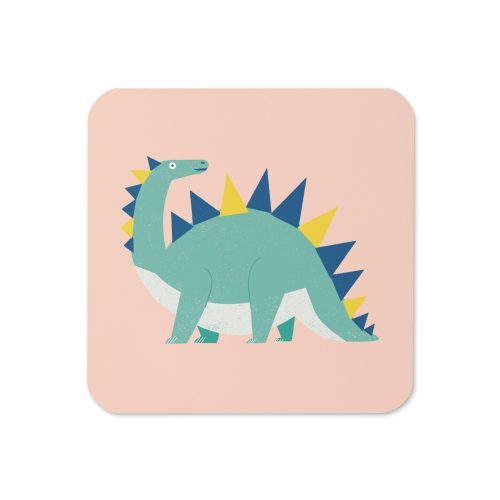 Dinosaur Stegosaurus Cork-back coaster