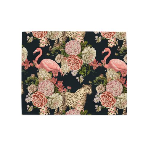 Floral Flamingos Placemat Set