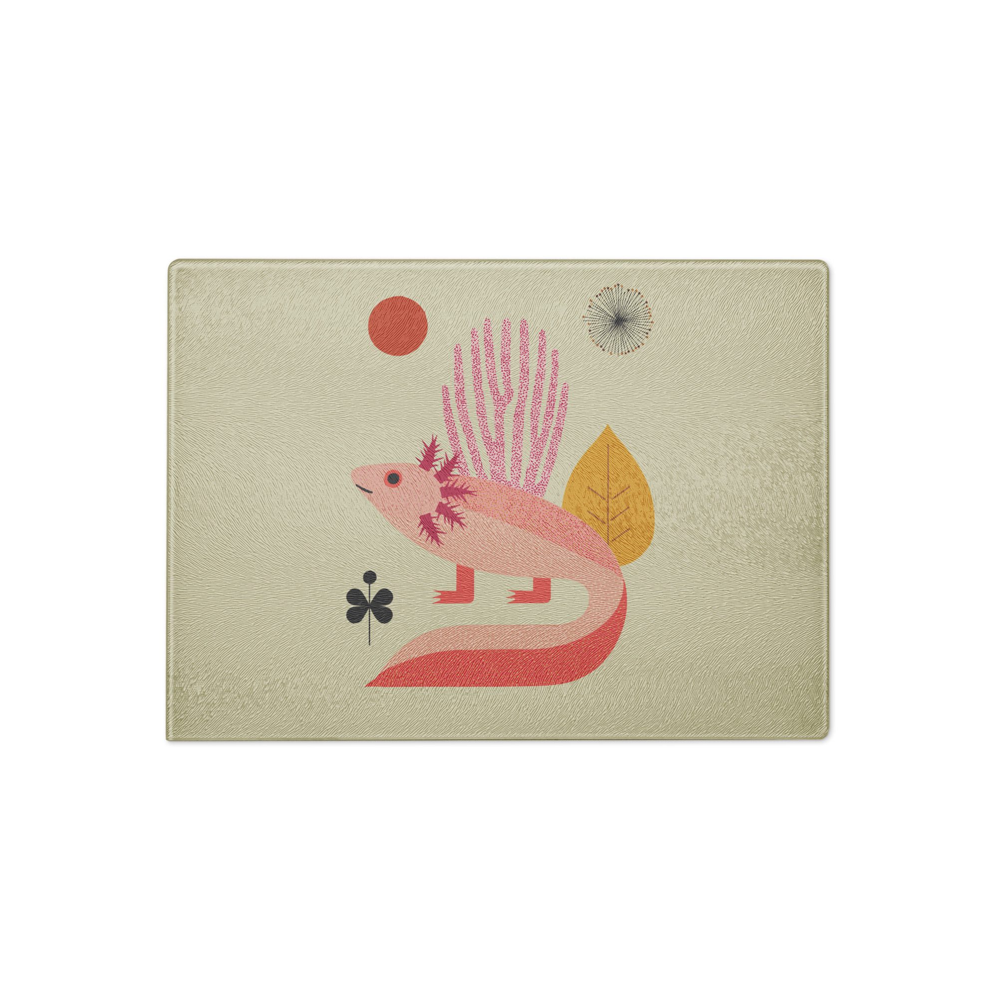 Axolotl glass cutting board - Image 3
